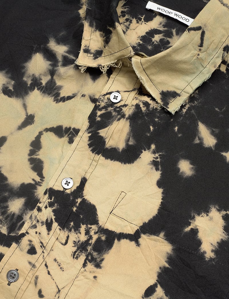 WOOD WOOD - WWNico Shirt - mönstrade skjortor - black - 3