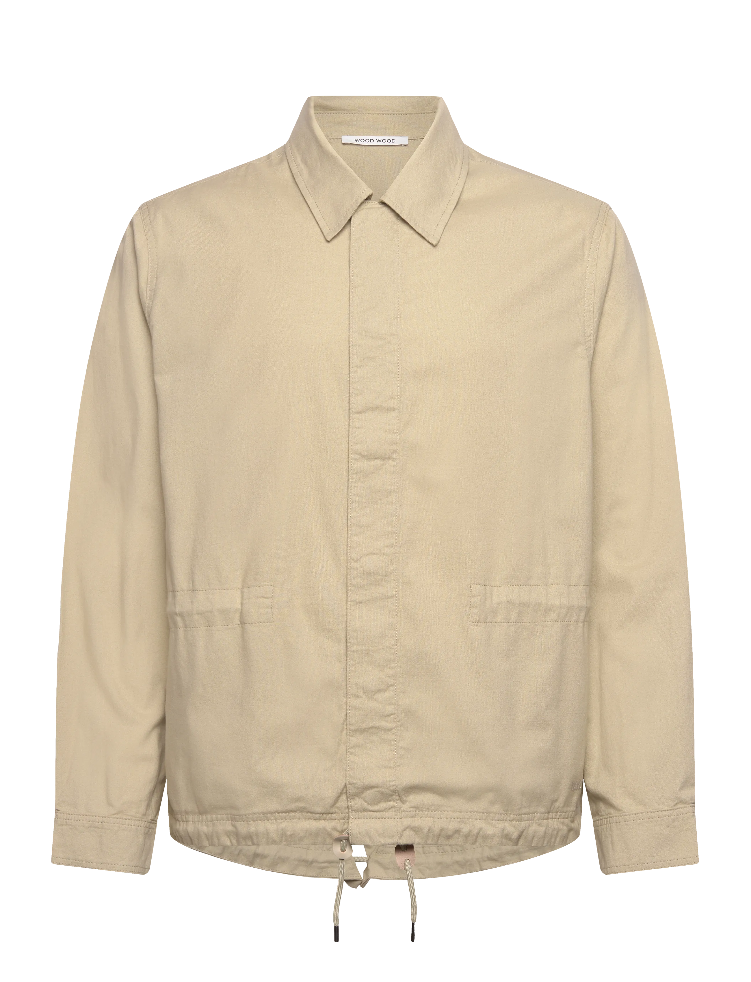 WOOD WOOD WWPal Overshirt - Kerged jakid - MOSSY / beige