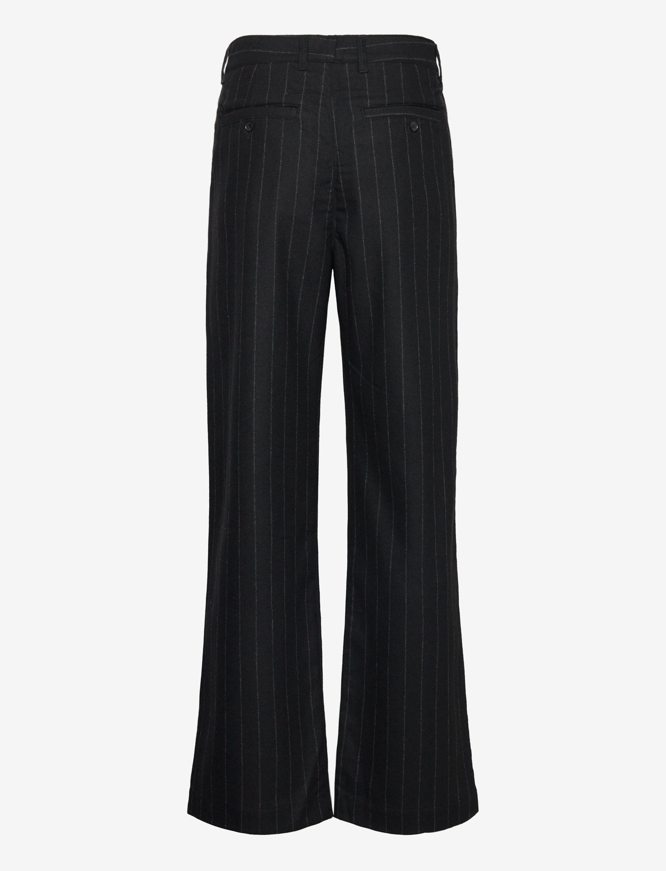 WOOD WOOD - WWFraser Pleated Chinos - chinos - black stripes - 1