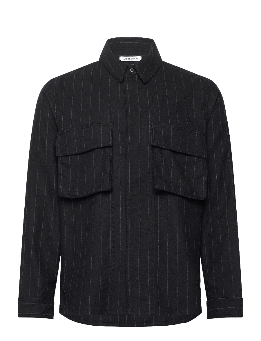 WOOD WOOD - WWFabian Shirt - triibulised särgid - black stripes - 0