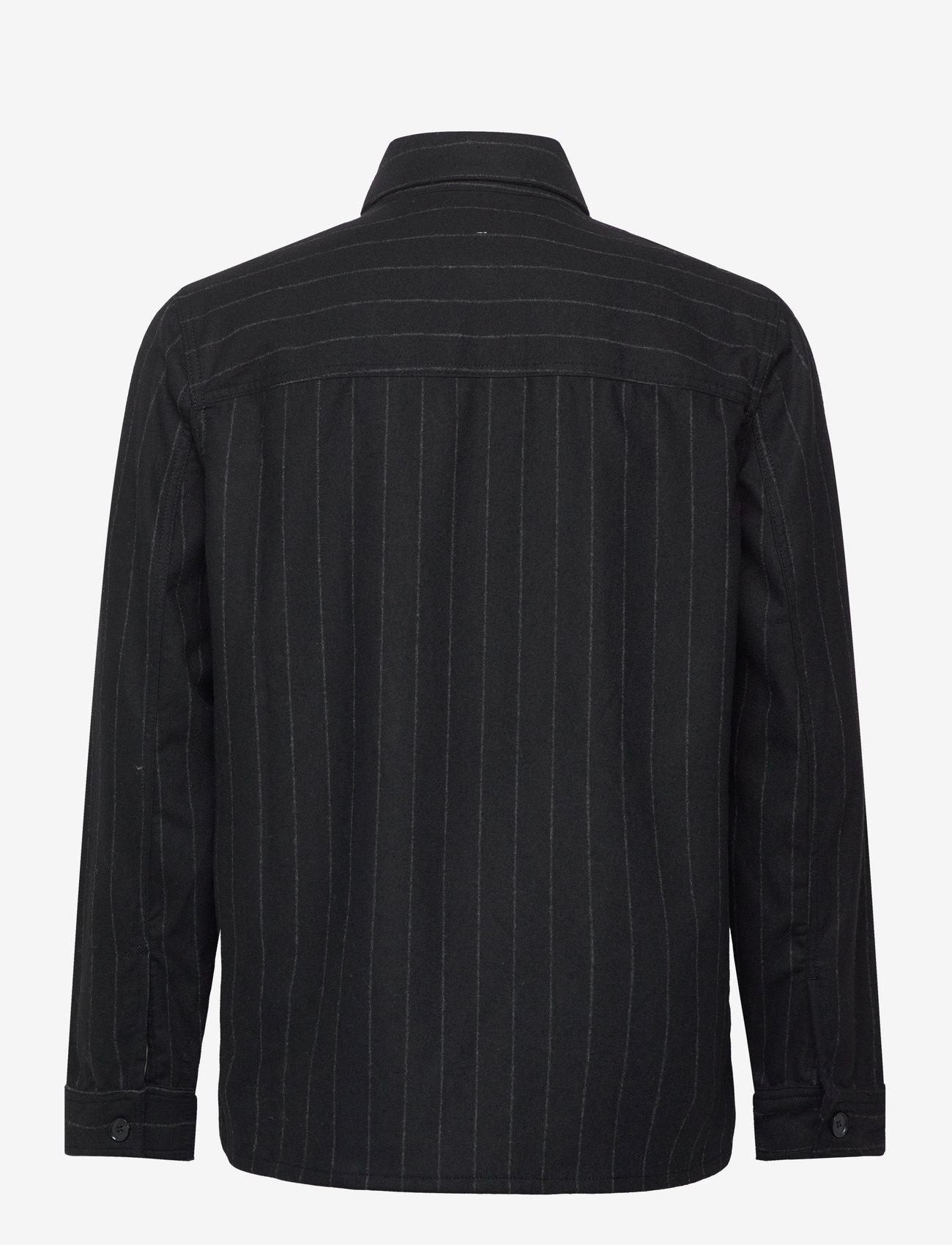 WOOD WOOD - WWFabian Shirt - dryžuoti marškiniai - black stripes - 1