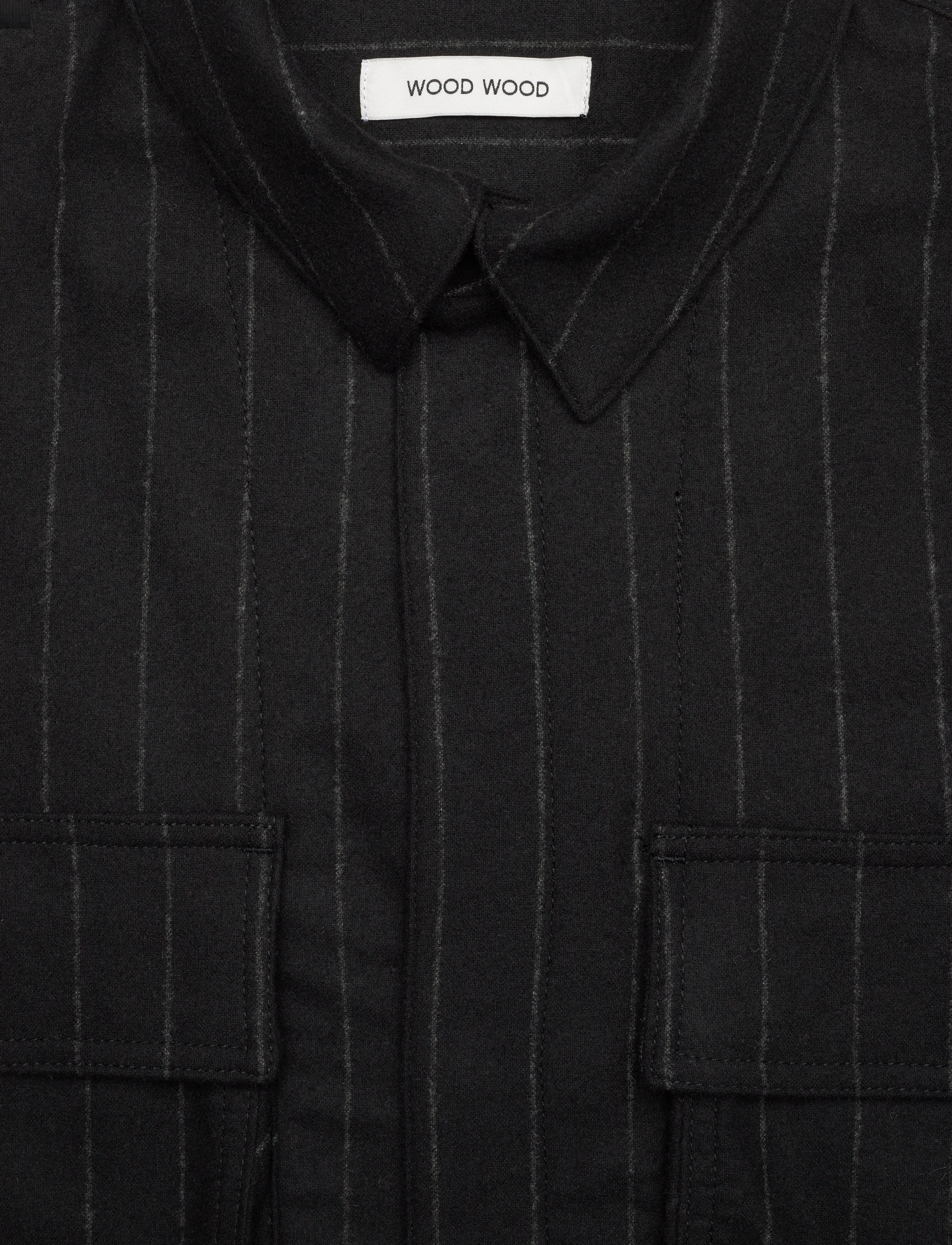 WOOD WOOD - WWFabian Shirt - stribede skjorter - black stripes - 2