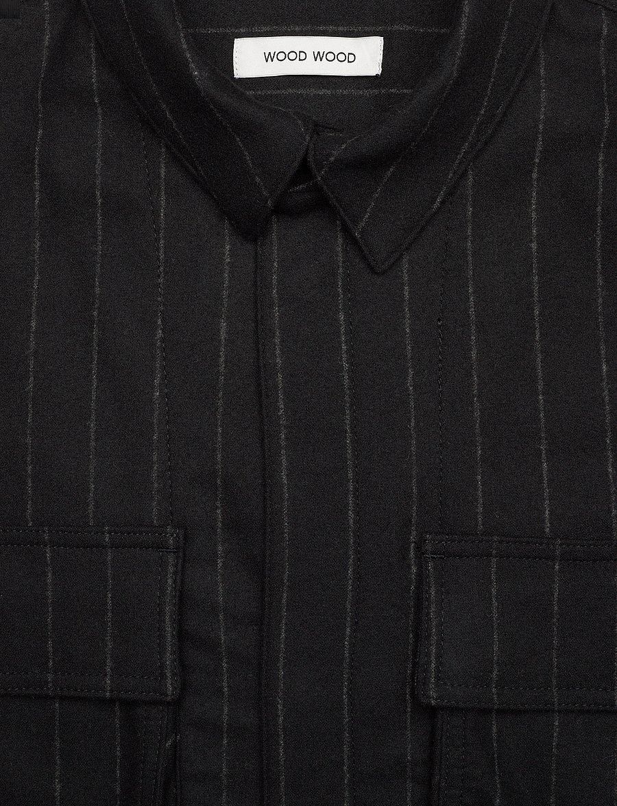 WOOD WOOD - WWFabian Shirt - triibulised särgid - black stripes - 2