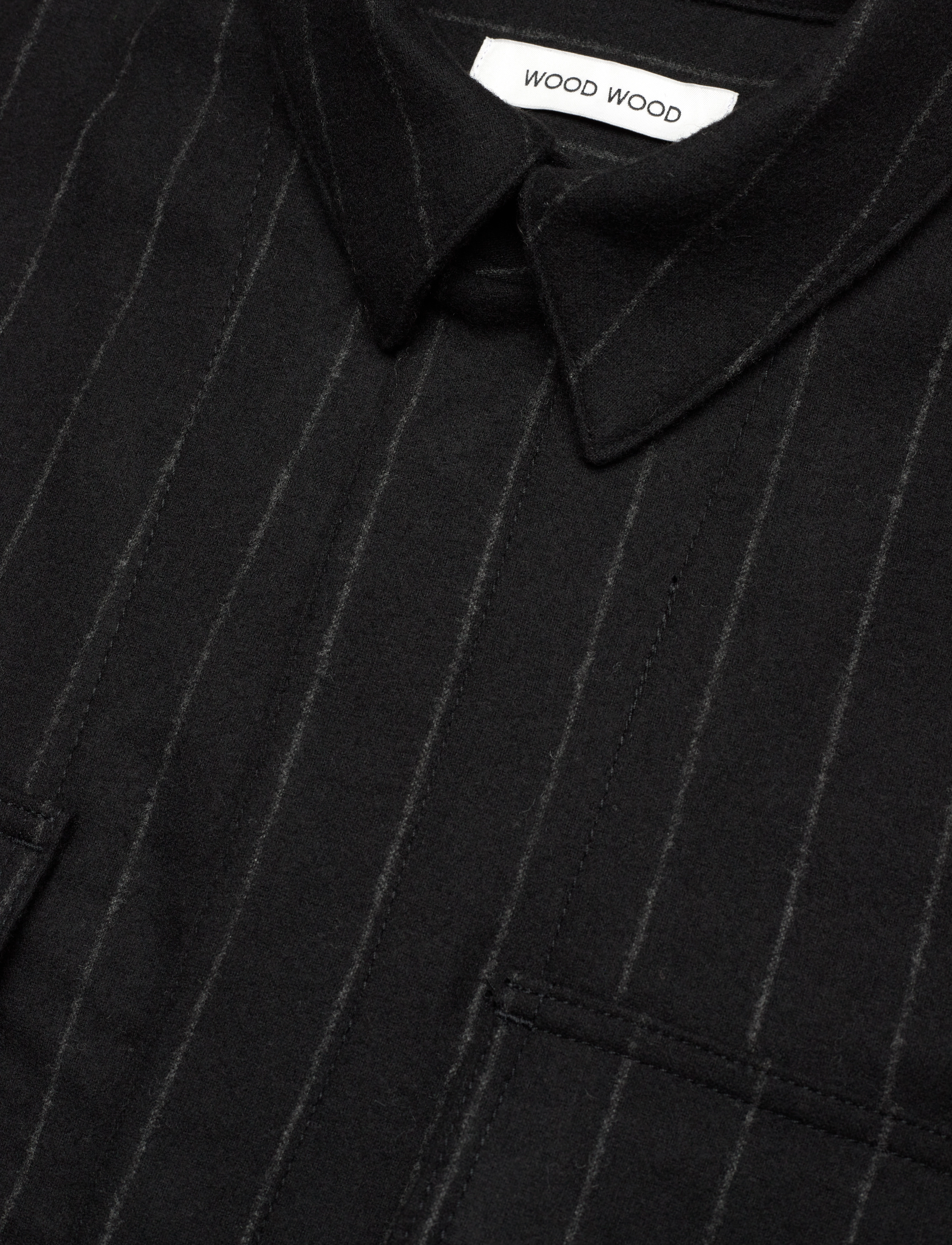 WOOD WOOD - WWFabian Shirt - stribede skjorter - black stripes - 3