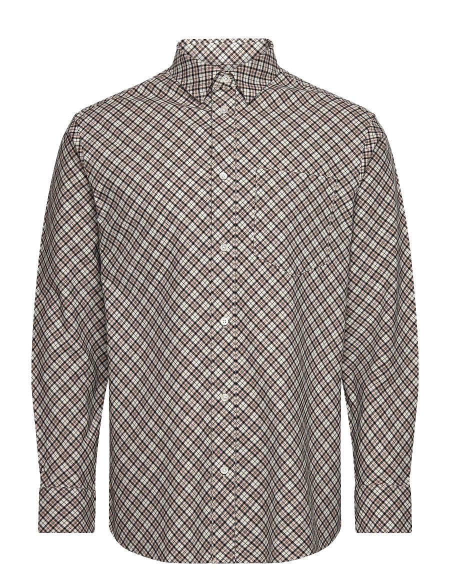 WOOD WOOD - WWNico Bias Flannel Shirt - chemises en flanelle - rose smoke check pattern - 0