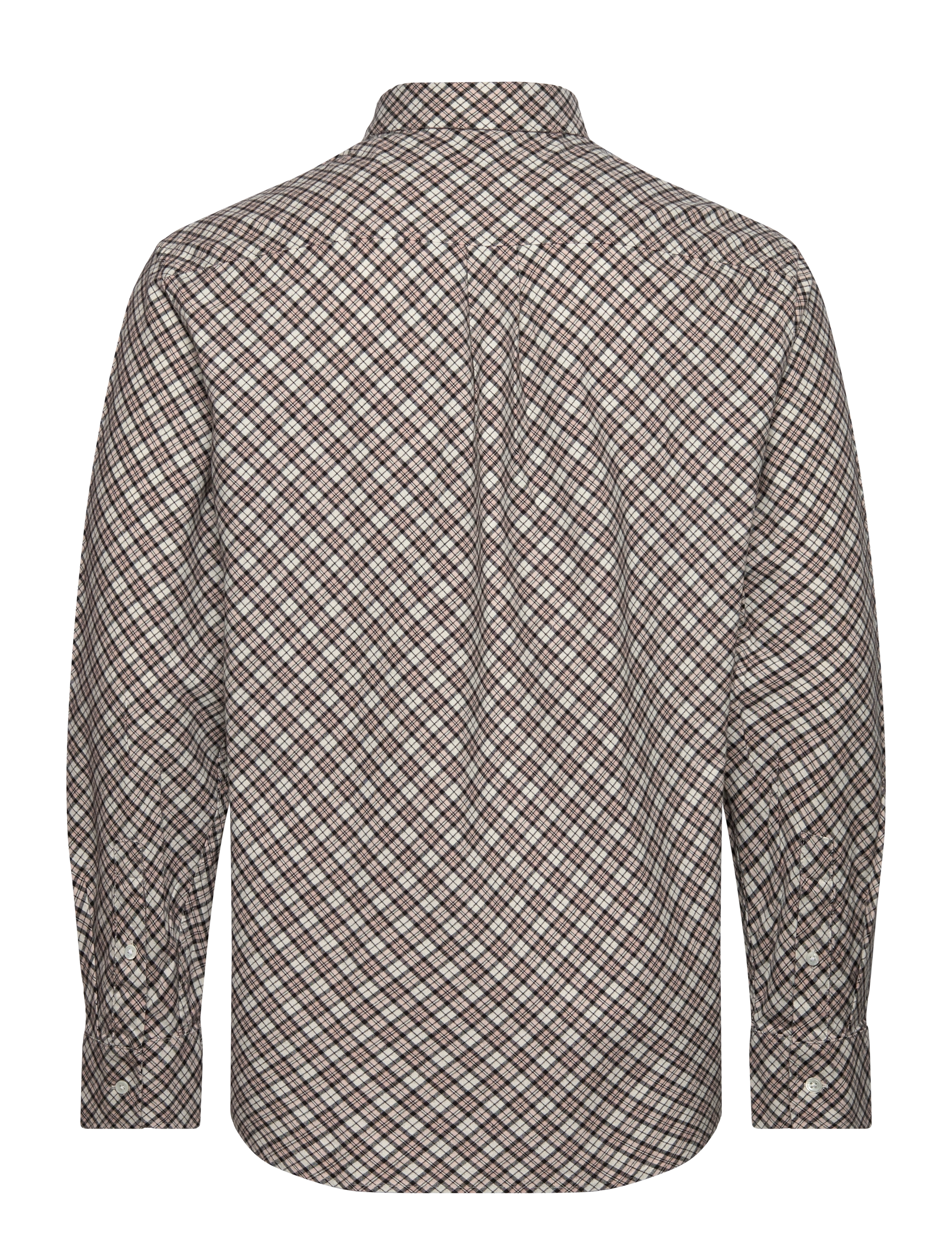 WOOD WOOD - WWNico Bias Flannel Shirt - chemises en flanelle - rose smoke check pattern - 1