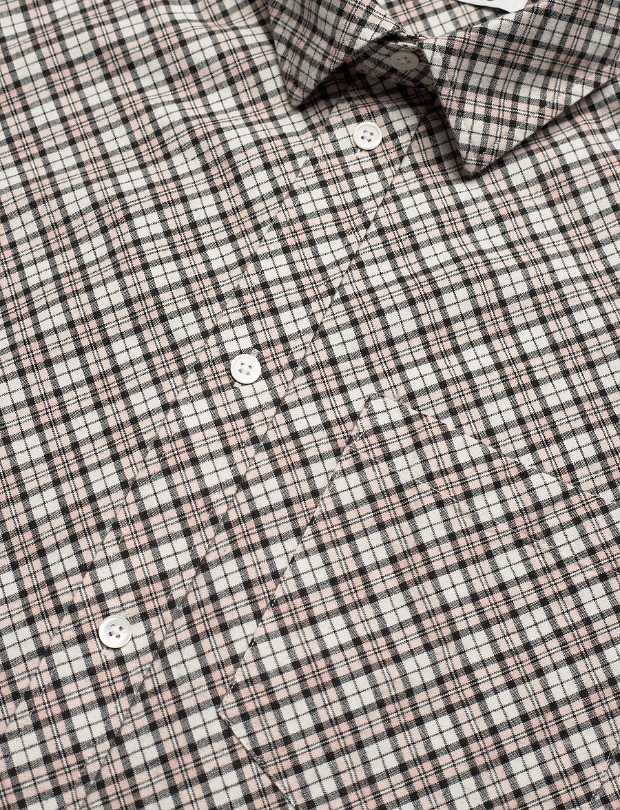 WOOD WOOD - WWNico Bias Flannel Shirt - chemises en flanelle - rose smoke check pattern - 3