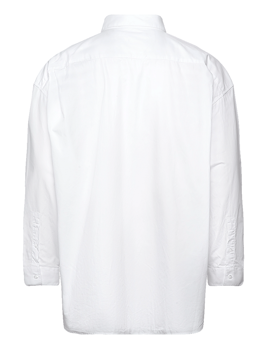 WOOD WOOD - WWRofus Oversized Print Shirt - krekli ar rakstu - white - 1