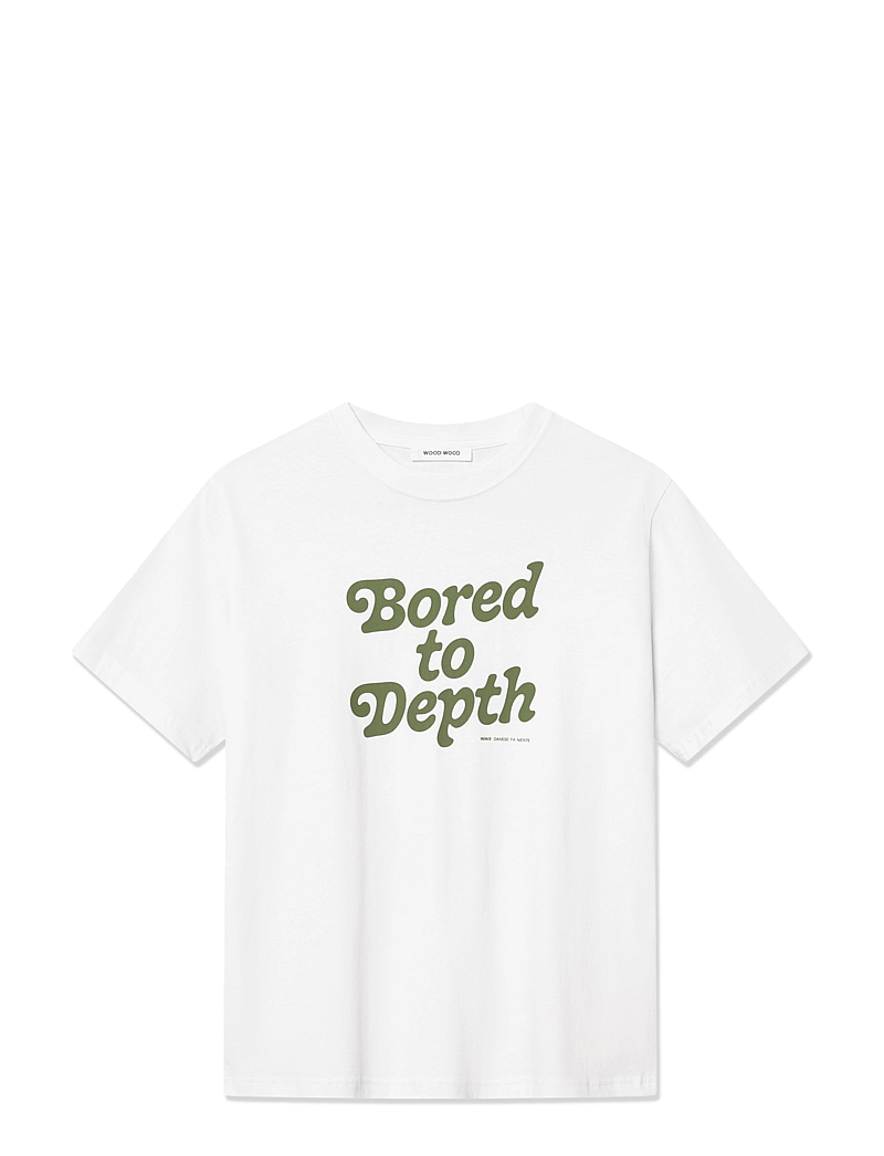 WOOD WOOD - WWBobby Depth T-shirt - kortærmede t-shirts - white - 1