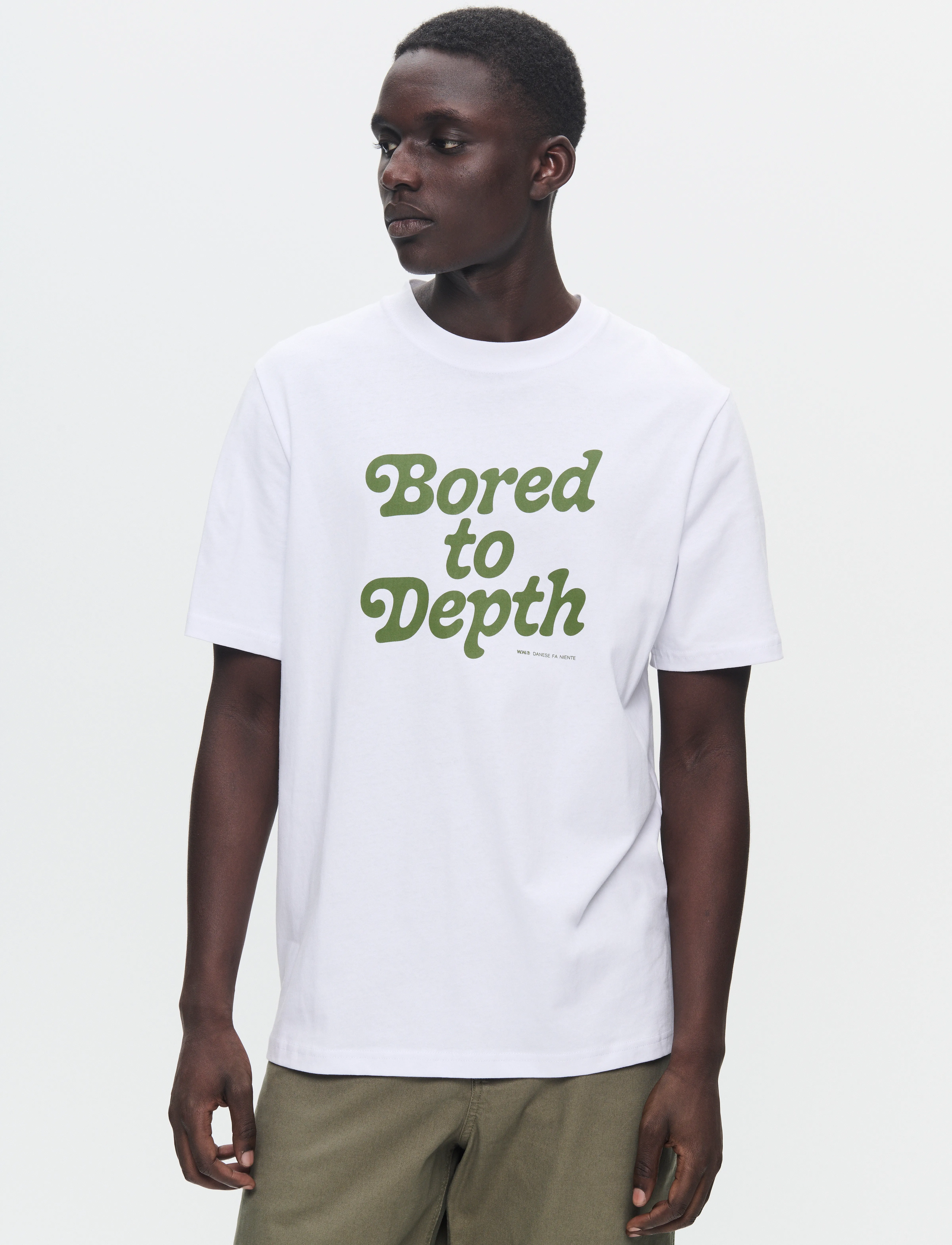 WOOD WOOD WWBobby Depth T-shirt - T-shirts - WHITE / white