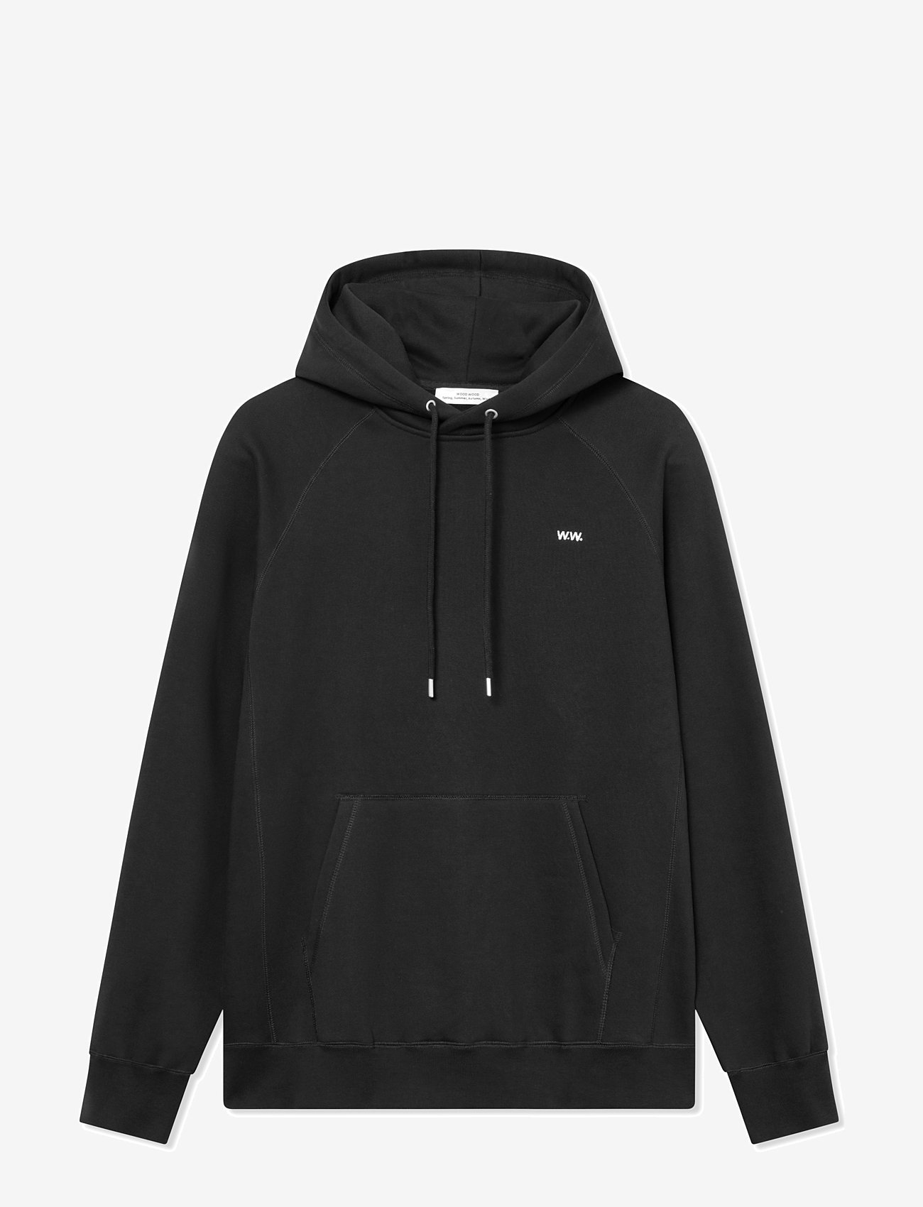 WOOD WOOD - Essential Fred classic hoodie GOTS - hoodies - black - 0