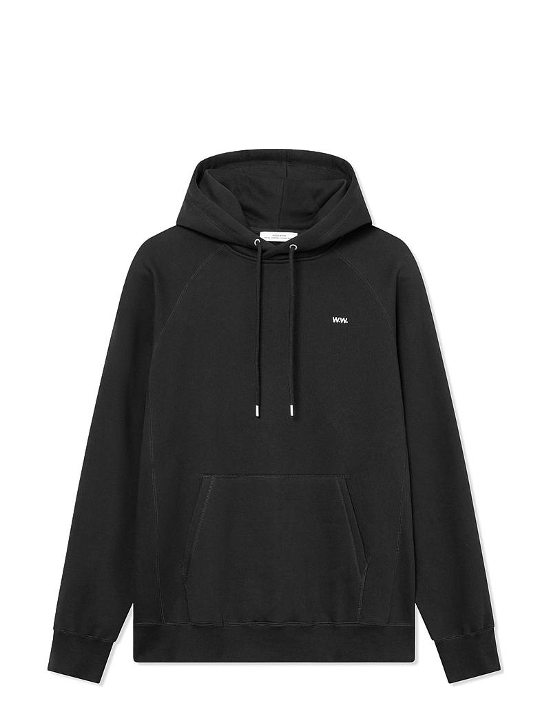 WOOD WOOD - Essential Fred classic hoodie GOTS - hoodies - black - 0