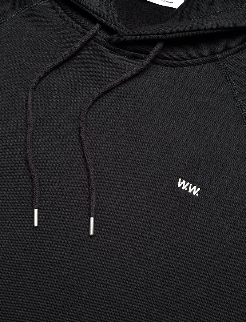 WOOD WOOD - Essential Fred classic hoodie GOTS - hoodies - black - 2