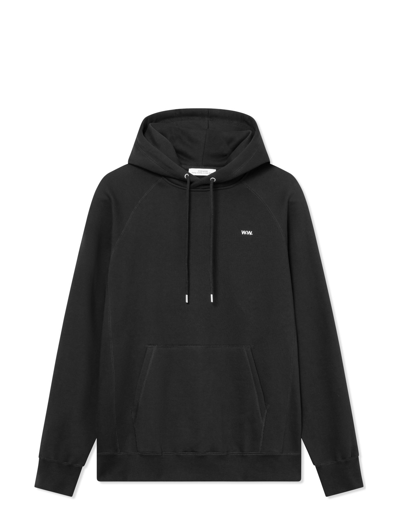 WOOD WOOD WWEssential Fredclassic hoodie - Tøj - BLACK / black