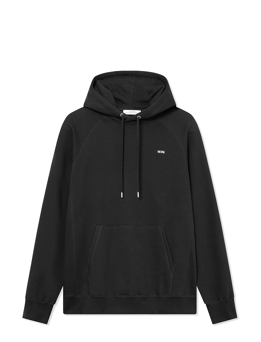WOOD WOOD - WWEssential Fredclassic hoodie - hoodies - black - 0