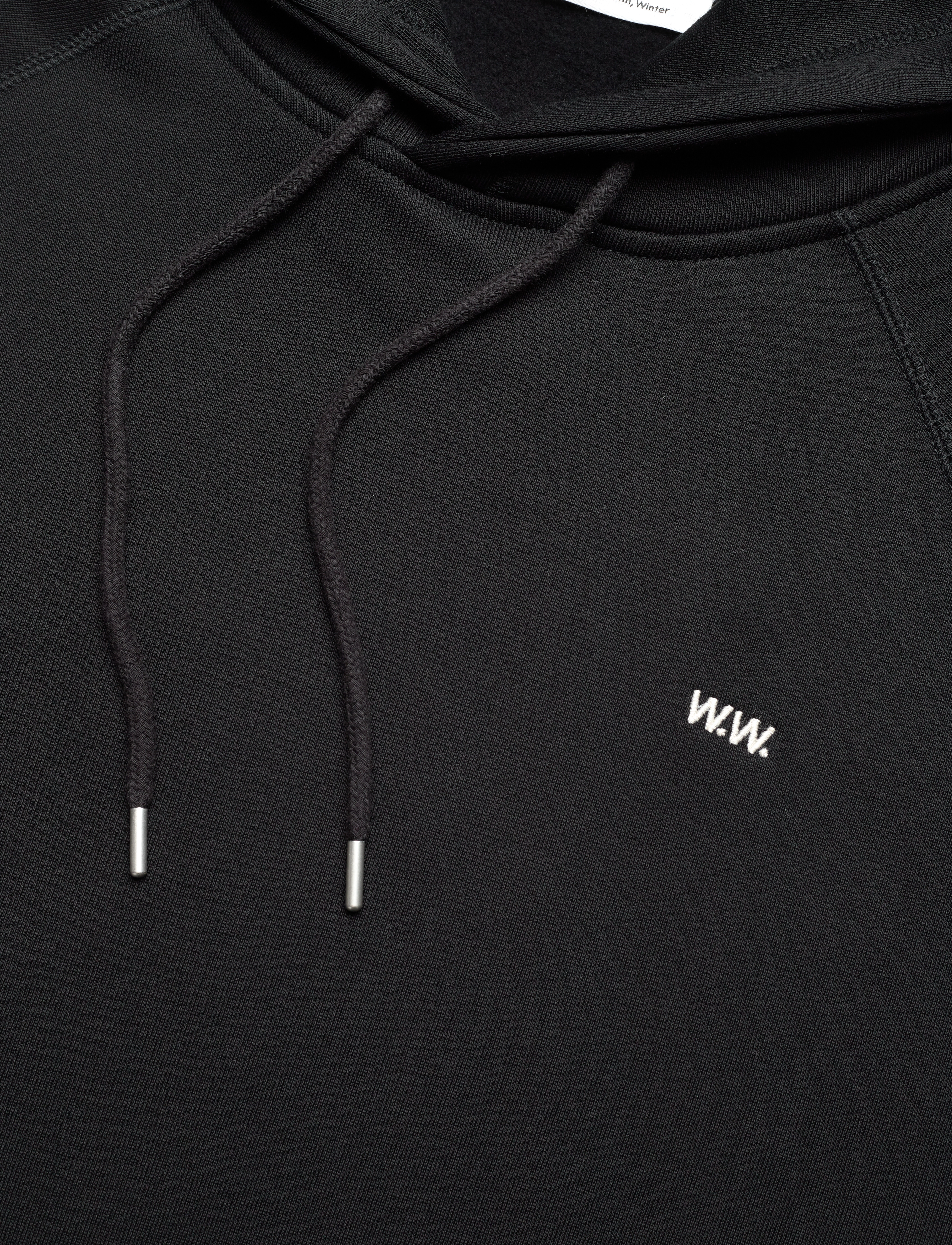 WOOD WOOD - WWEssential Fredclassic hoodie - hoodies - black - 2
