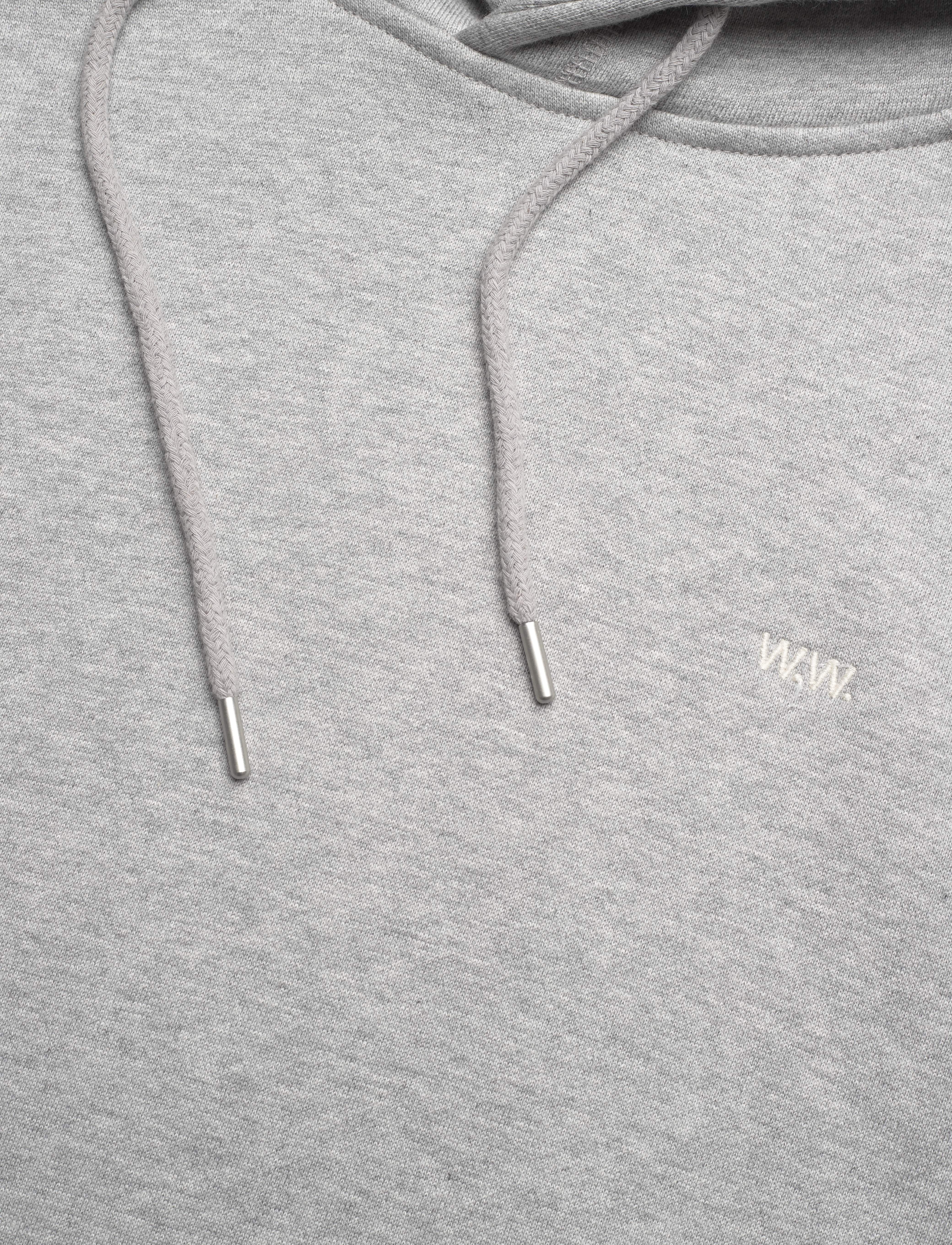 WOOD WOOD - Essential Fred classic hoodie - hættetrøjer - grey melange - 2