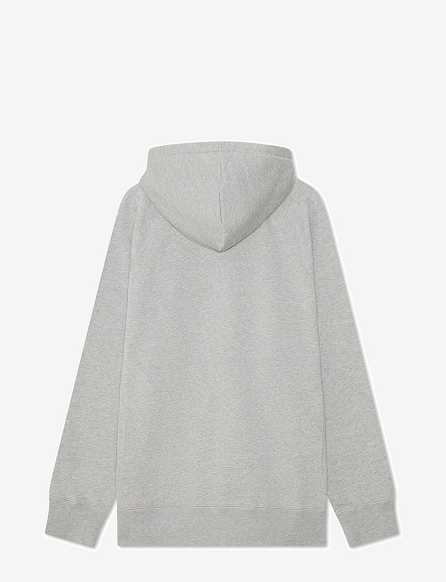 WOOD WOOD - WWEssential Fredclassic hoodie - hoodies - grey melange - 1