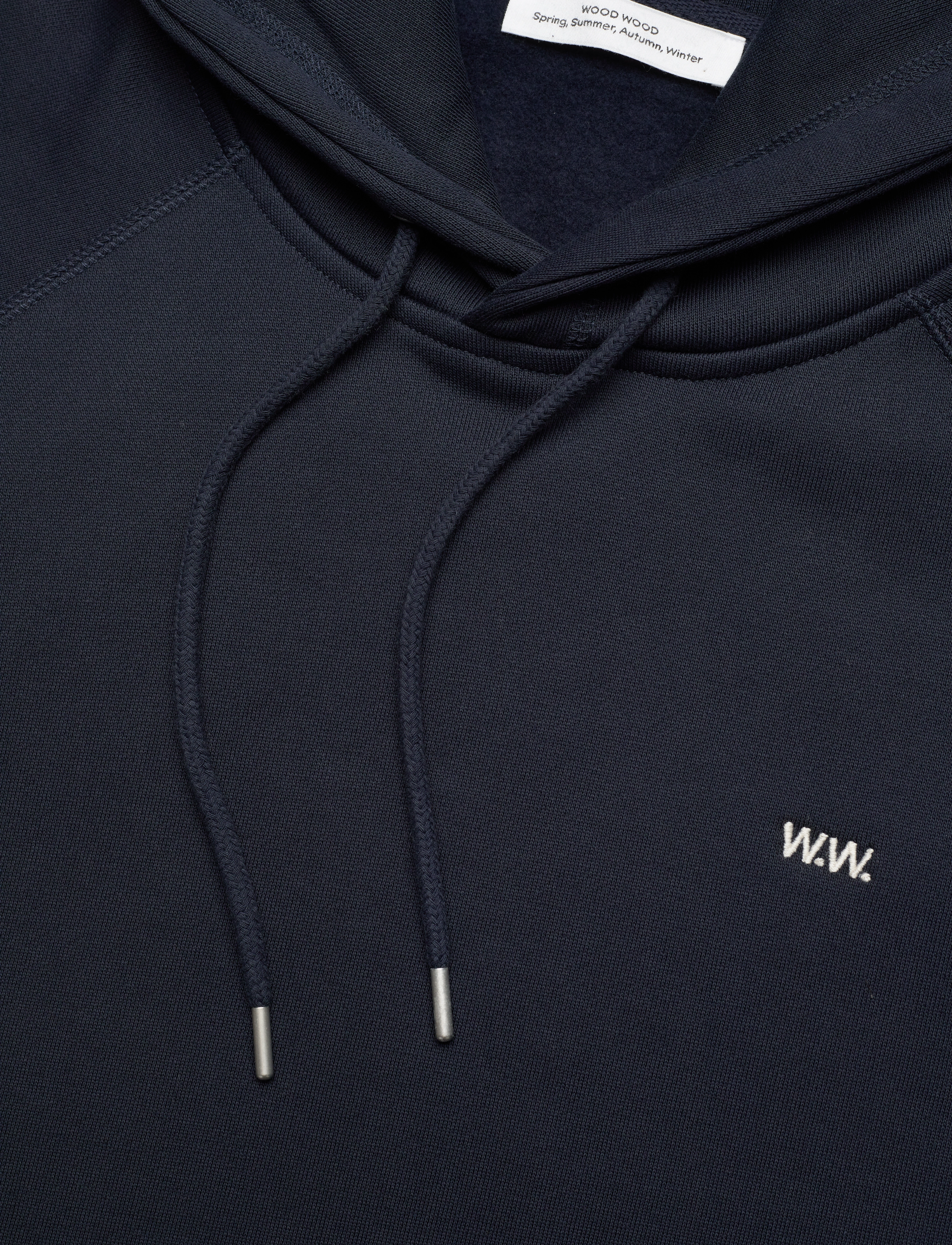 WOOD WOOD - Essential Fred classic hoodie - hættetrøjer - navy - 2