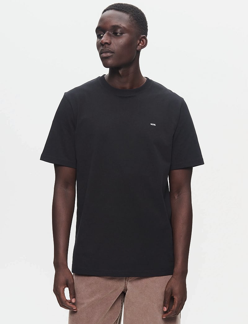 WOOD WOOD - WWEssential Sami Tshirt - kortærmede t-shirts - black - 0