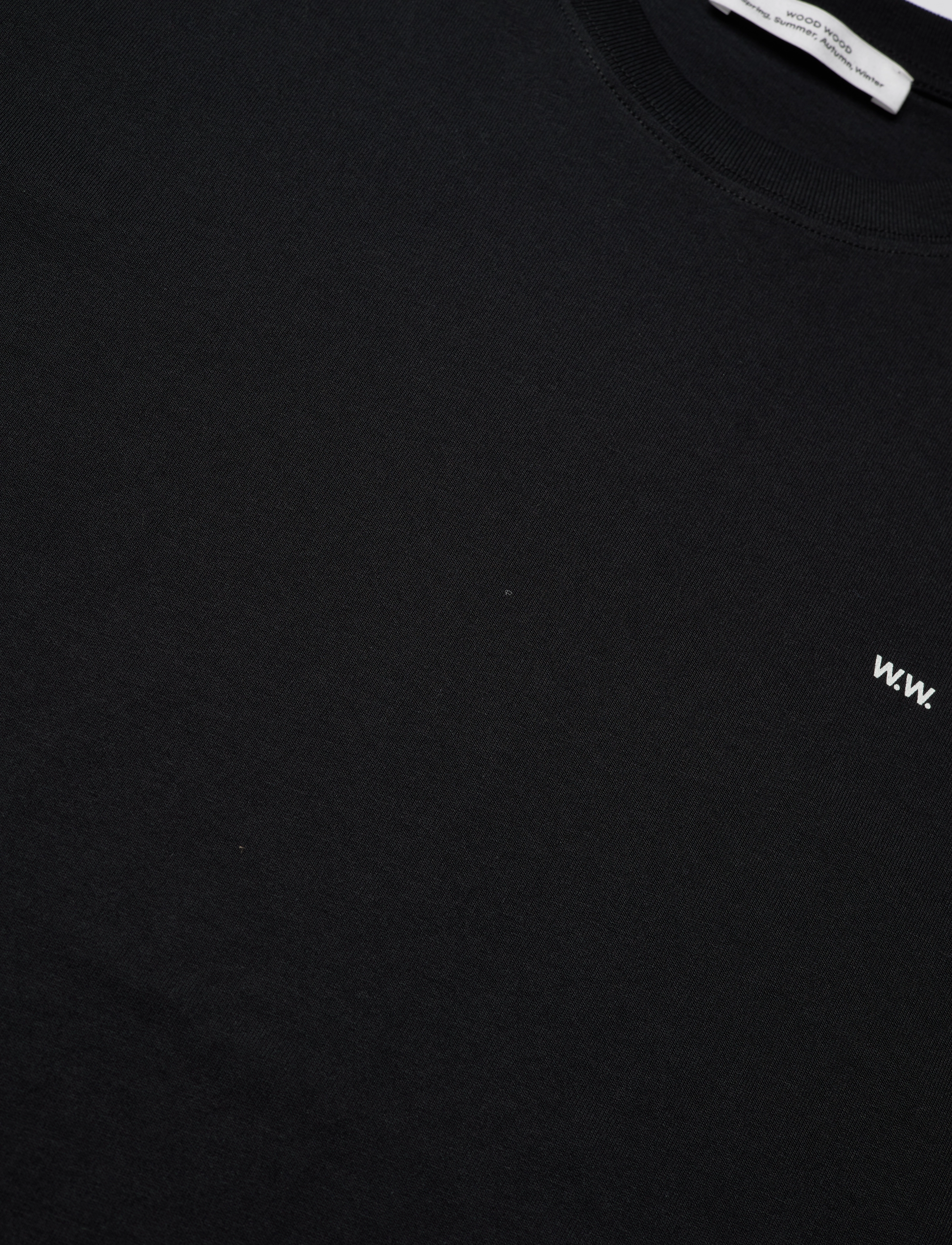 WOOD WOOD - WWEssential Sami Tshirt - lühikeste varrukatega t-särgid - black - 5