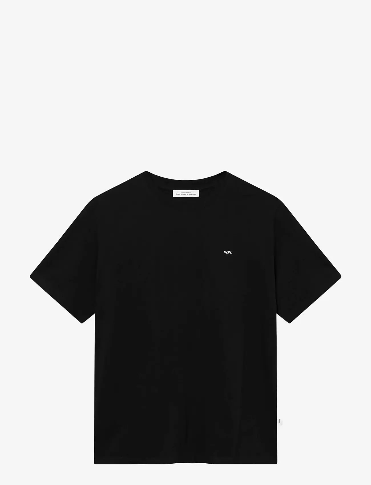 WOOD WOOD - WWEssential Sami Tshirt - kortærmede t-shirts - black beauty - 1