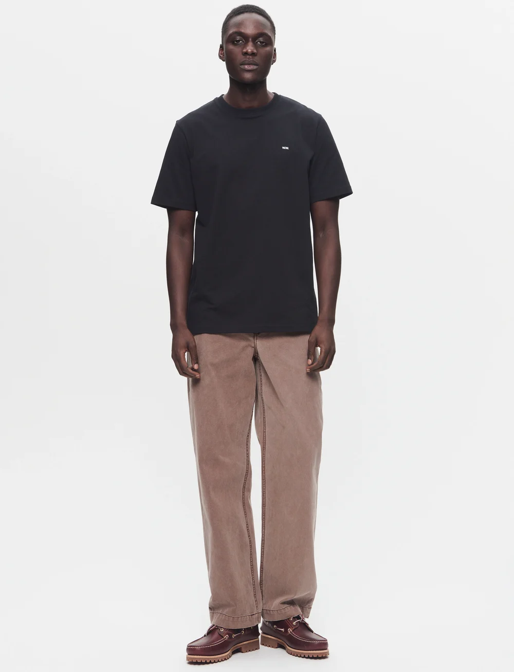 WOOD WOOD - WWEssential Sami classic Tshirt - kortærmede t-shirts - black beauty - 2