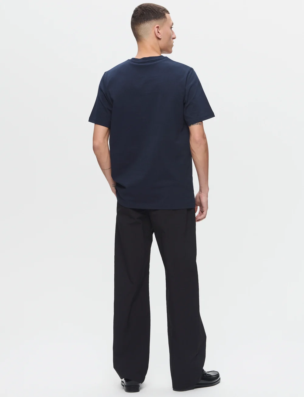 WOOD WOOD - WWEssential Sami classic Tshirt - kortærmede t-shirts - dark navy - 3