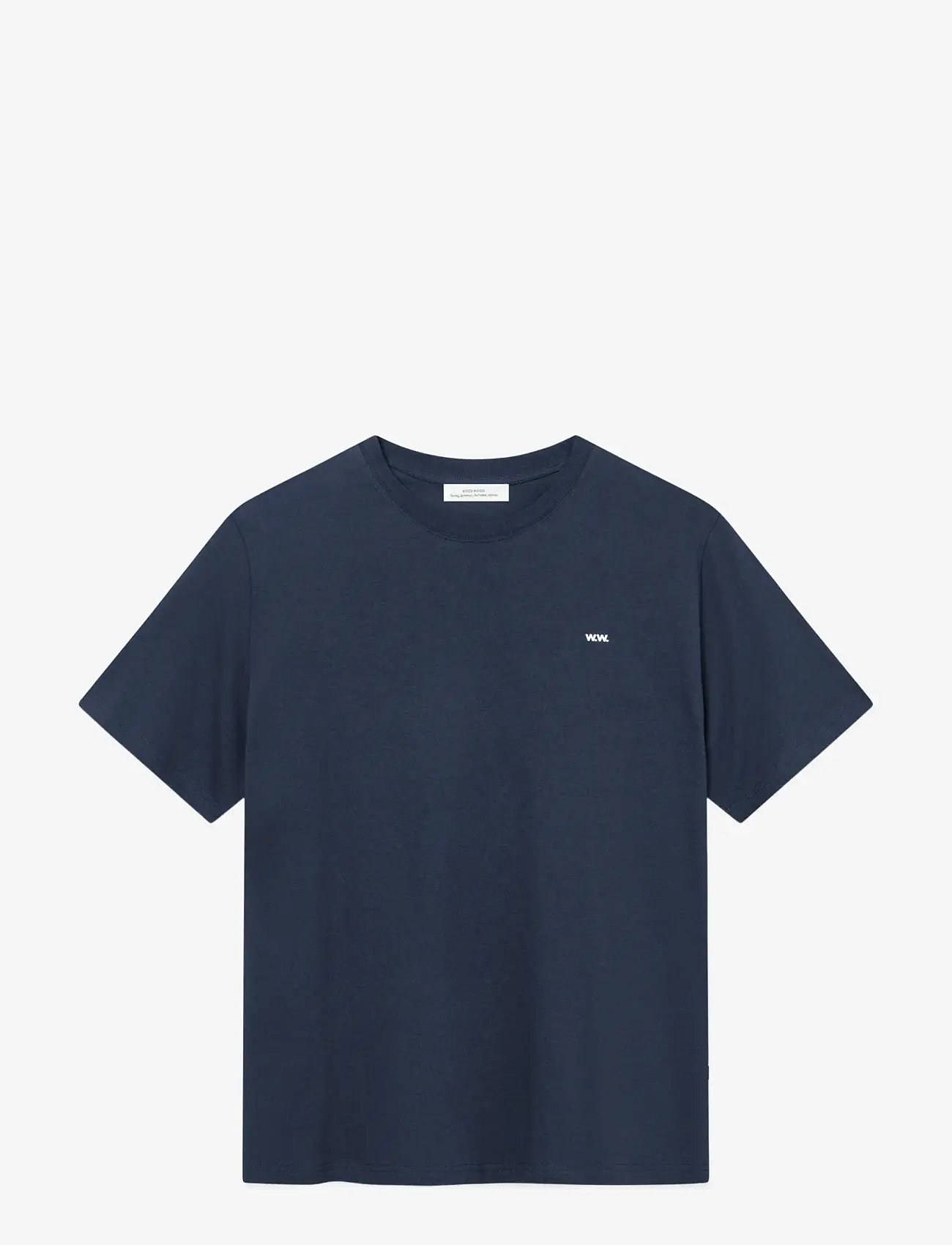 WOOD WOOD - WWEssential Sami Tshirt - kortärmade t-shirts - navy - 1
