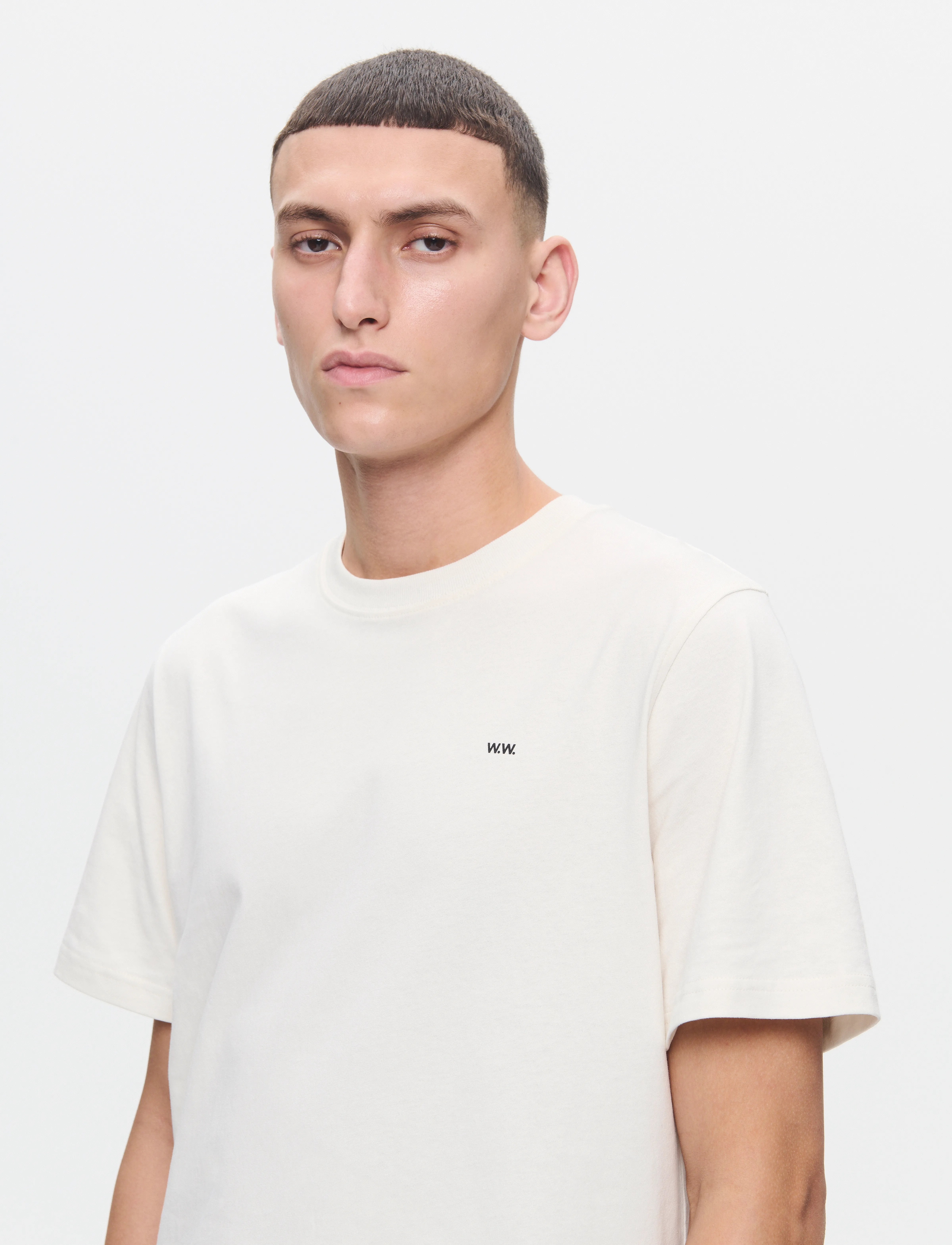WOOD WOOD - WWEssential Sami Tshirt - lühikeste varrukatega t-särgid - sugar swizzle - 3