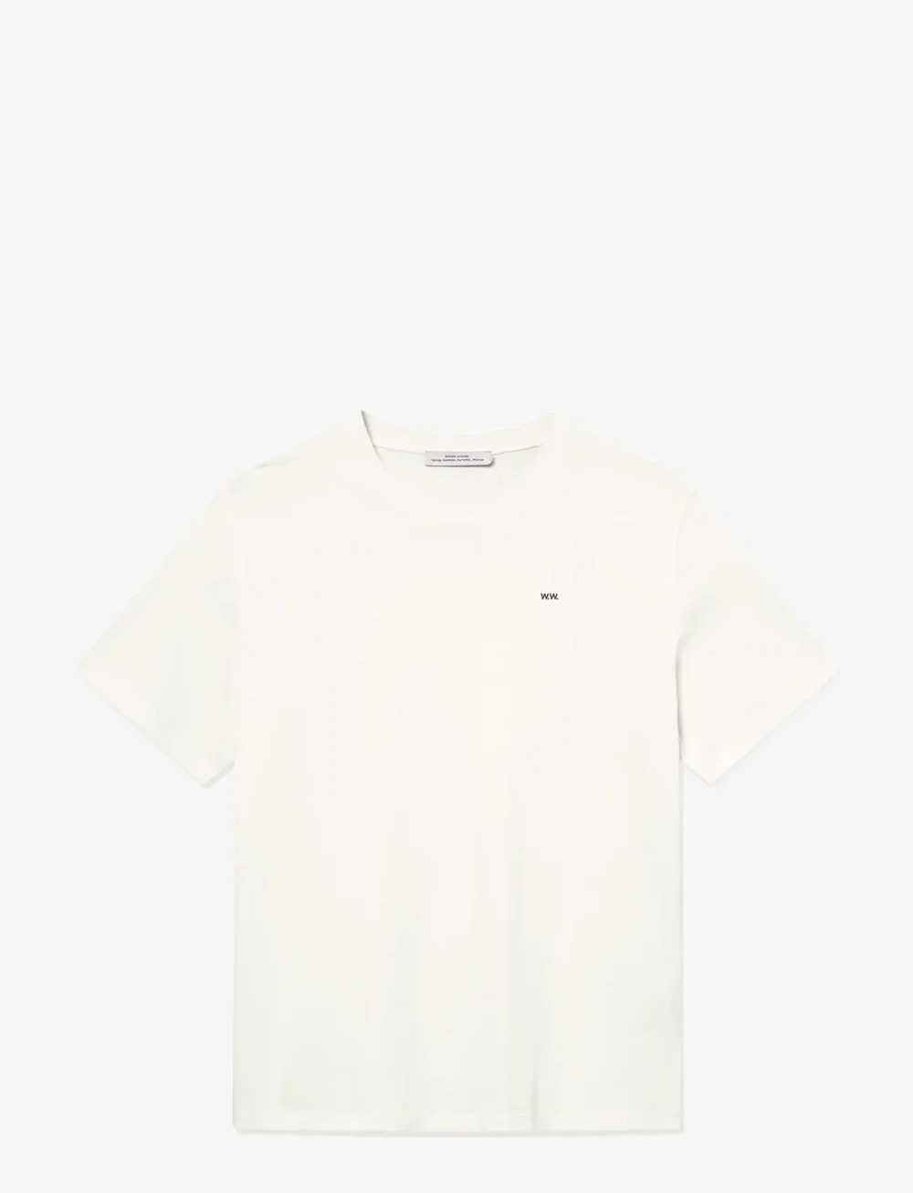 WOOD WOOD - WWEssential Sami Tshirt - short-sleeved t-shirts - white - 1