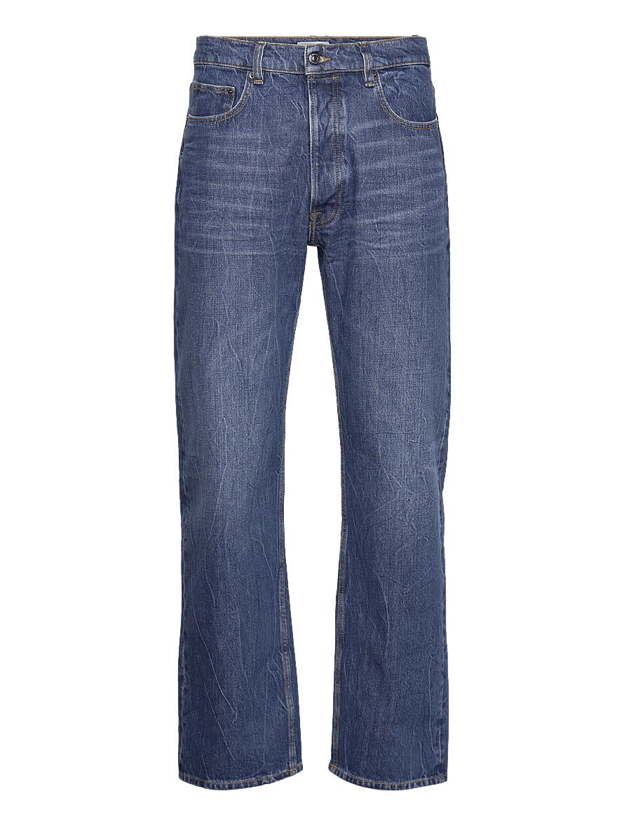 WOOD WOOD - Al rigid denim straight fit - suorat farkut - worn blue - 0