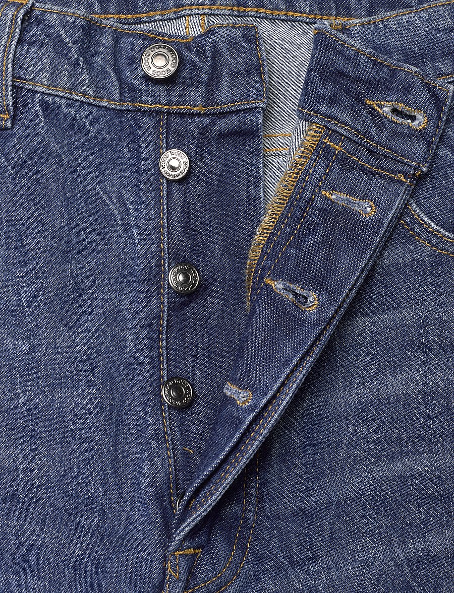 WOOD WOOD - Al rigid denim straight fit - suorat farkut - worn blue - 3