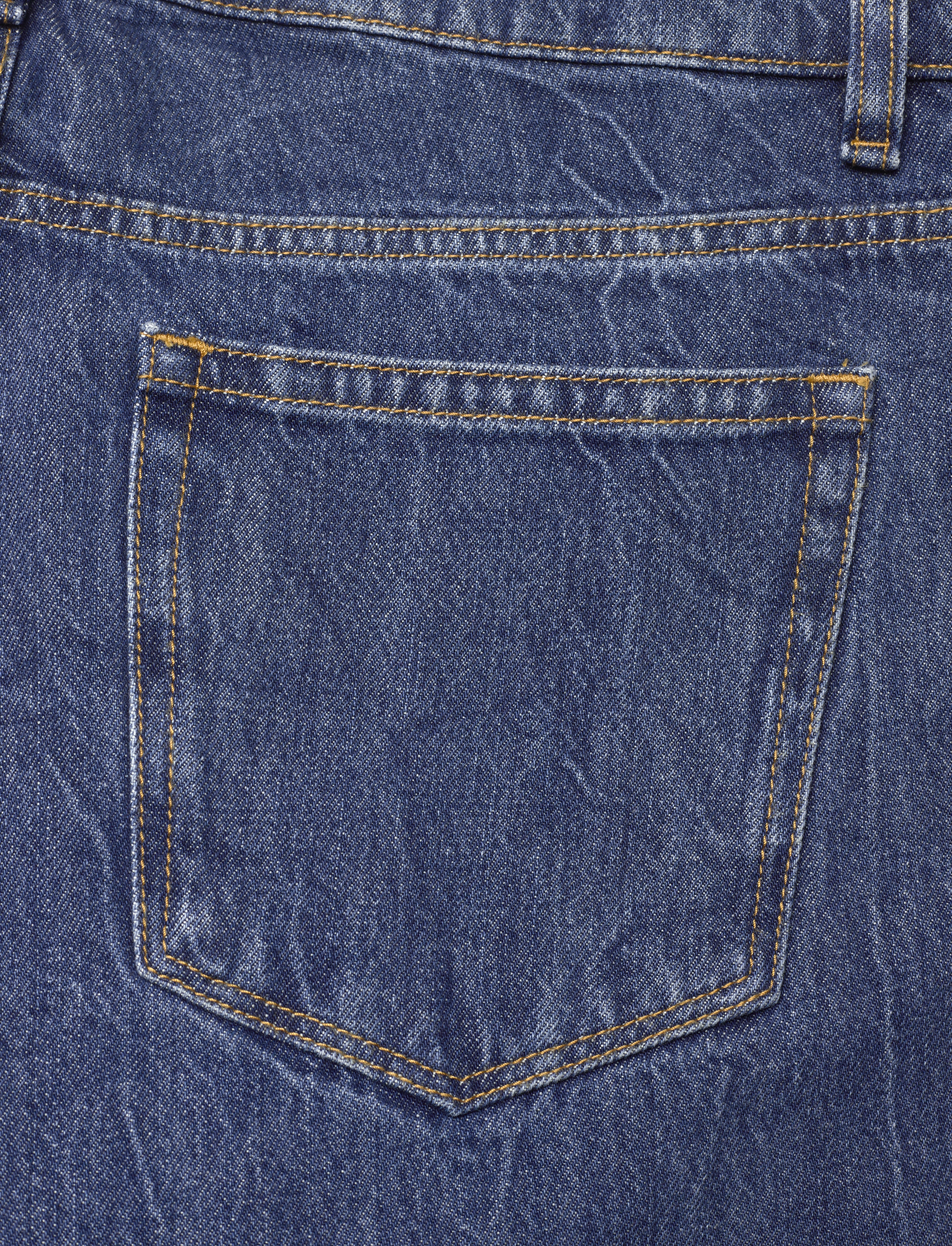 WOOD WOOD - Al rigid denim straight fit - suorat farkut - worn blue - 4