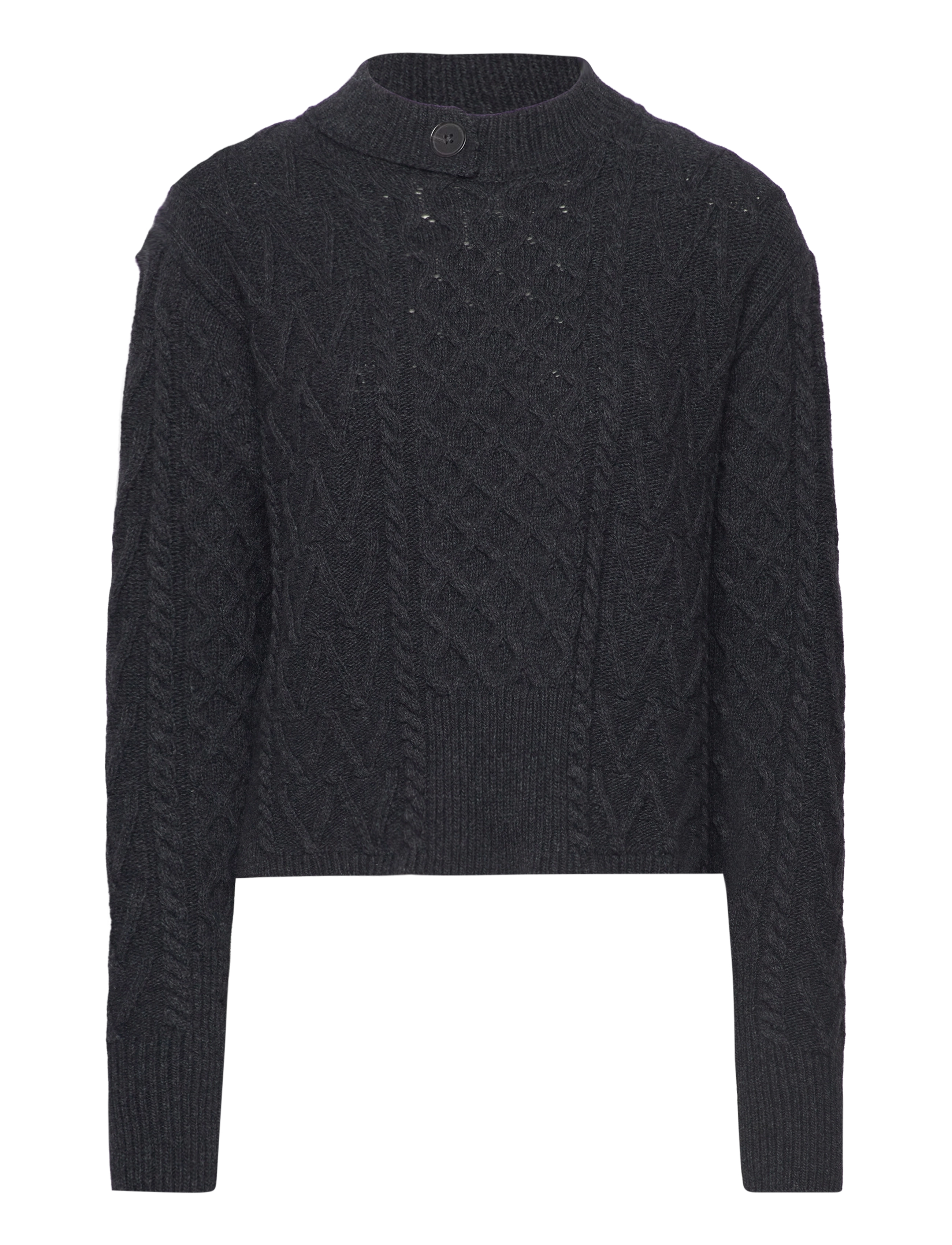 WOOD WOOD Tania Aran Knit Jumper Grau - XL - Damen