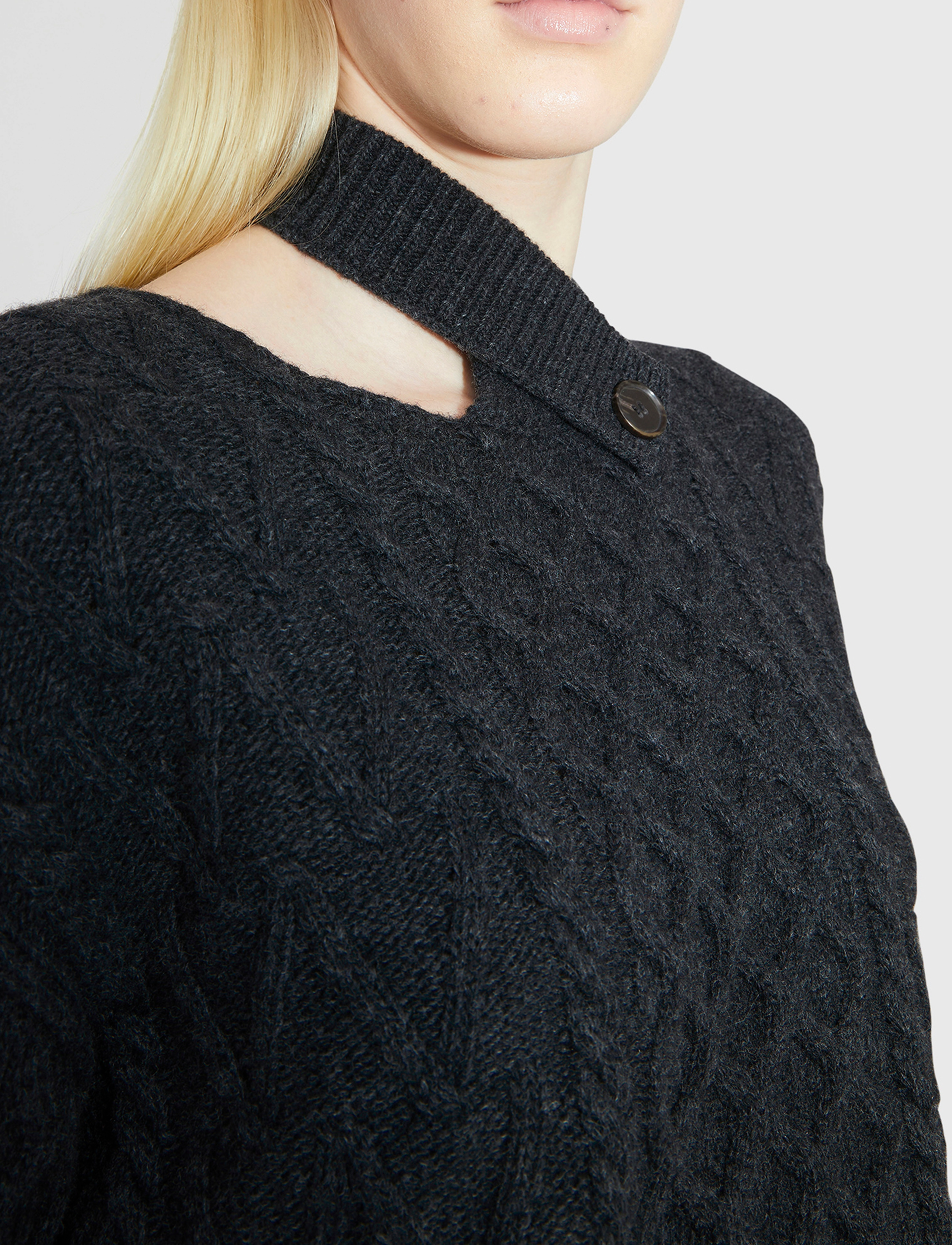 WOOD WOOD - Tania Aran knit jumper - striktrøjer - dark grey - 4