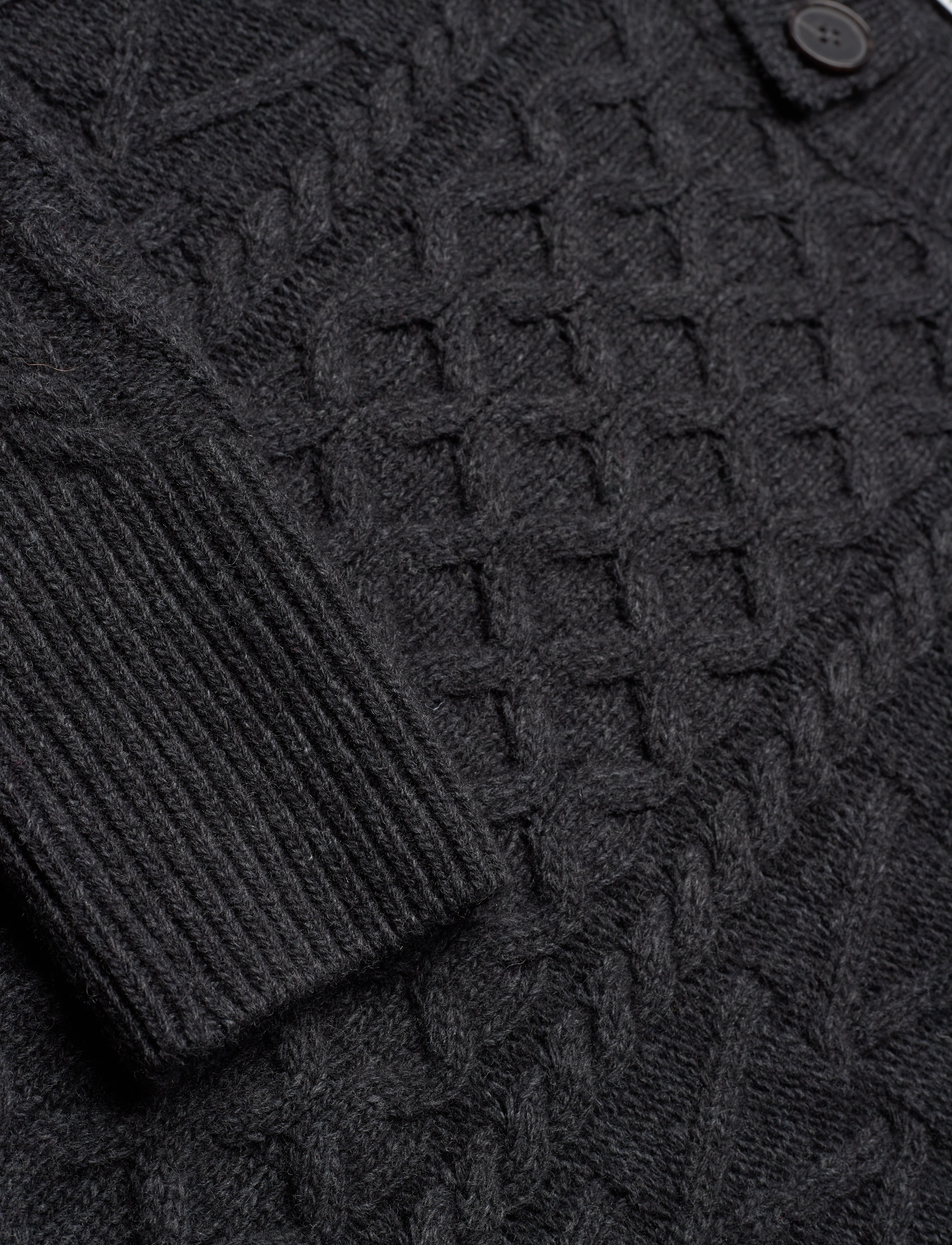 WOOD WOOD - Tania Aran knit jumper - striktrøjer - dark grey - 5
