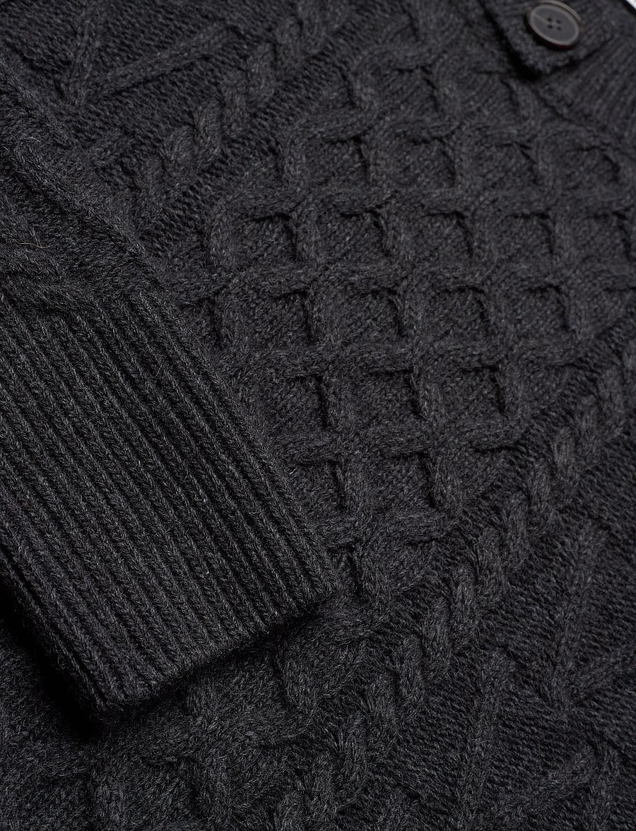 WOOD WOOD - Tania Aran knit jumper - striktrøjer - dark grey - 5