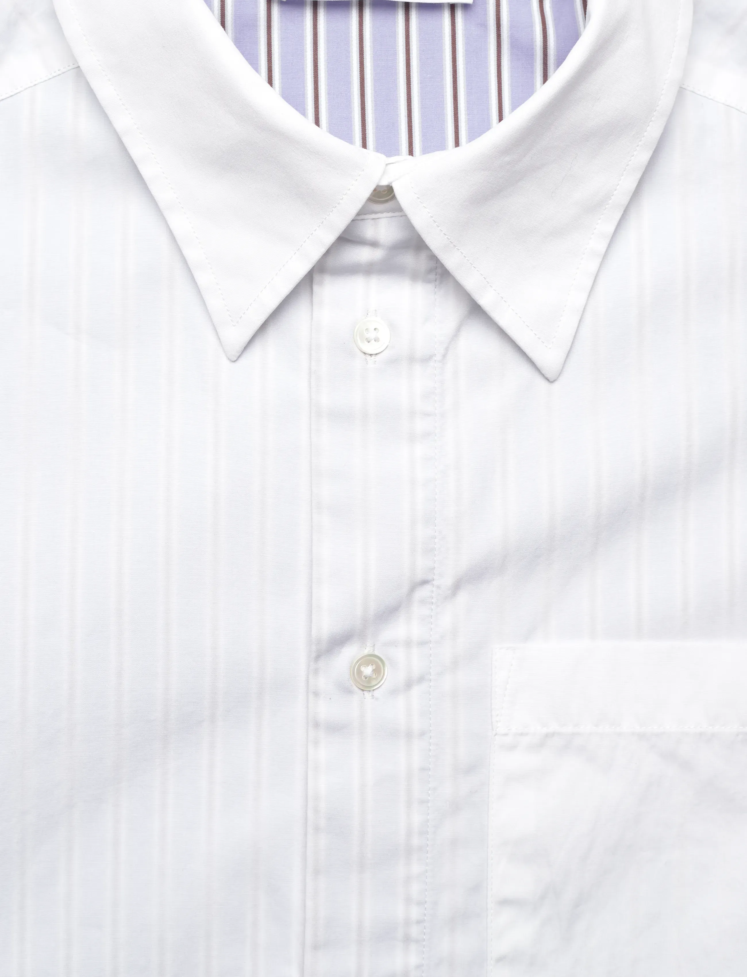 WOOD WOOD - WWDom DB Sleeve Stripe Shirt - casual shirts - azure blue stripes - 2