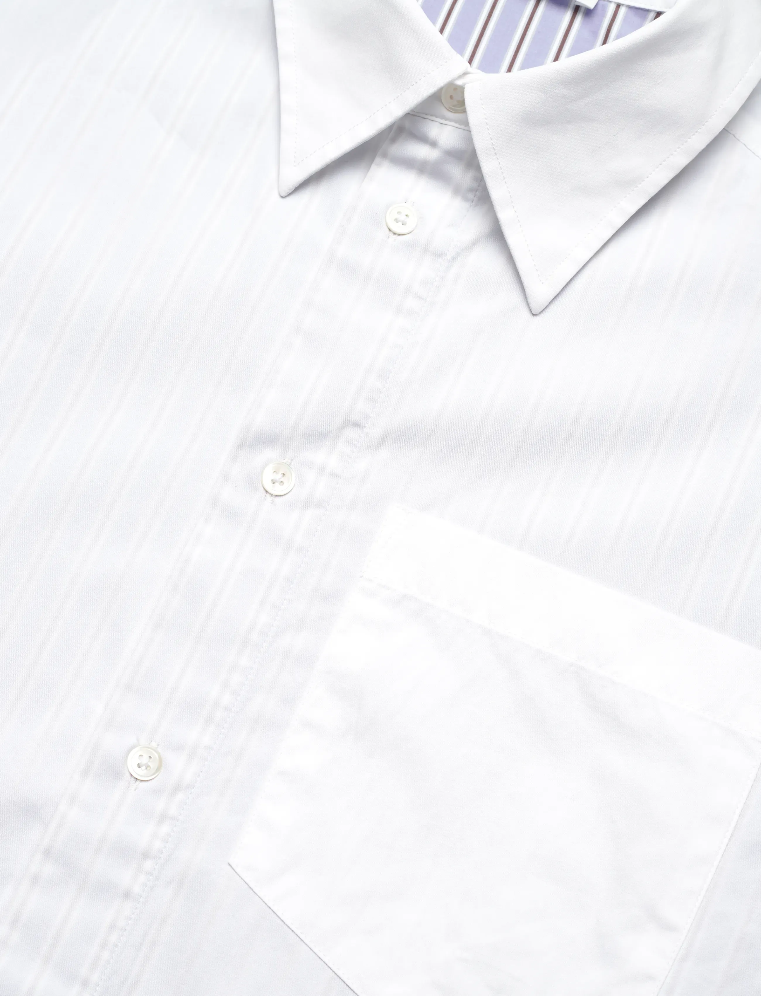 WOOD WOOD - WWDom DB Sleeve Stripe Shirt - casual shirts - azure blue stripes - 3