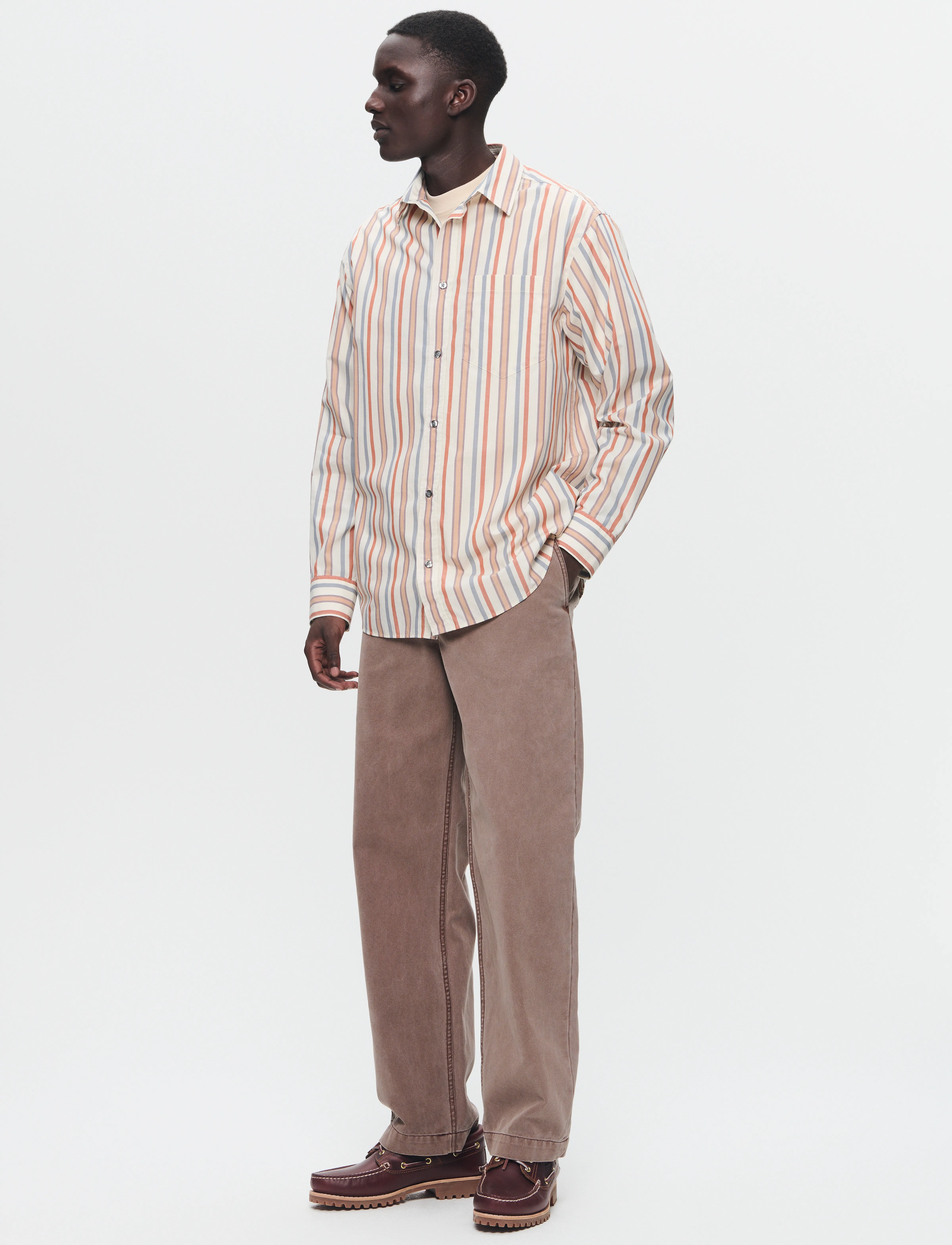 WOOD WOOD - WWNico shirt stripe - gestreifte hemden - silver gray - 2