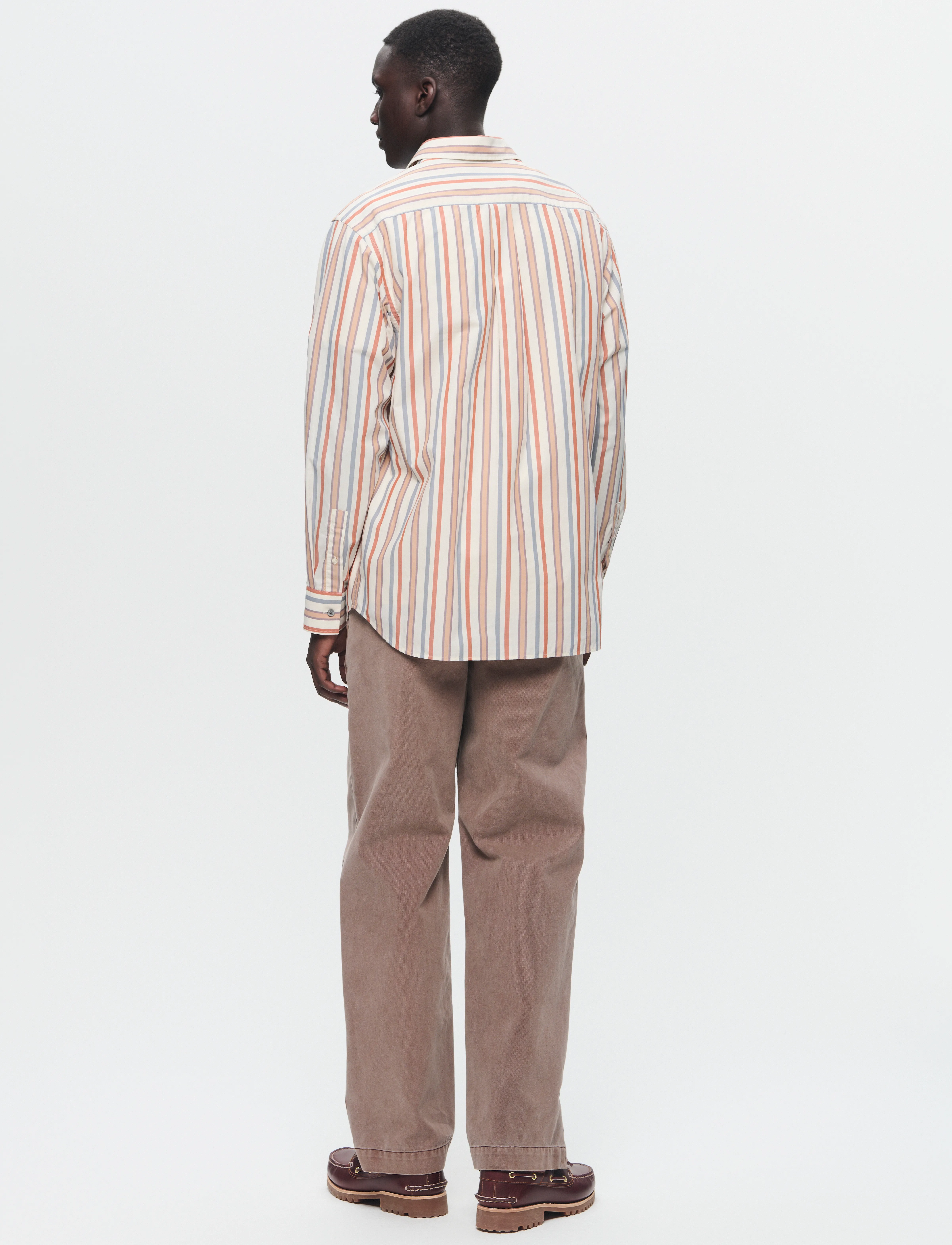 WOOD WOOD - WWNico shirt stripe - raidalliset kauluspaidat - silver gray - 3