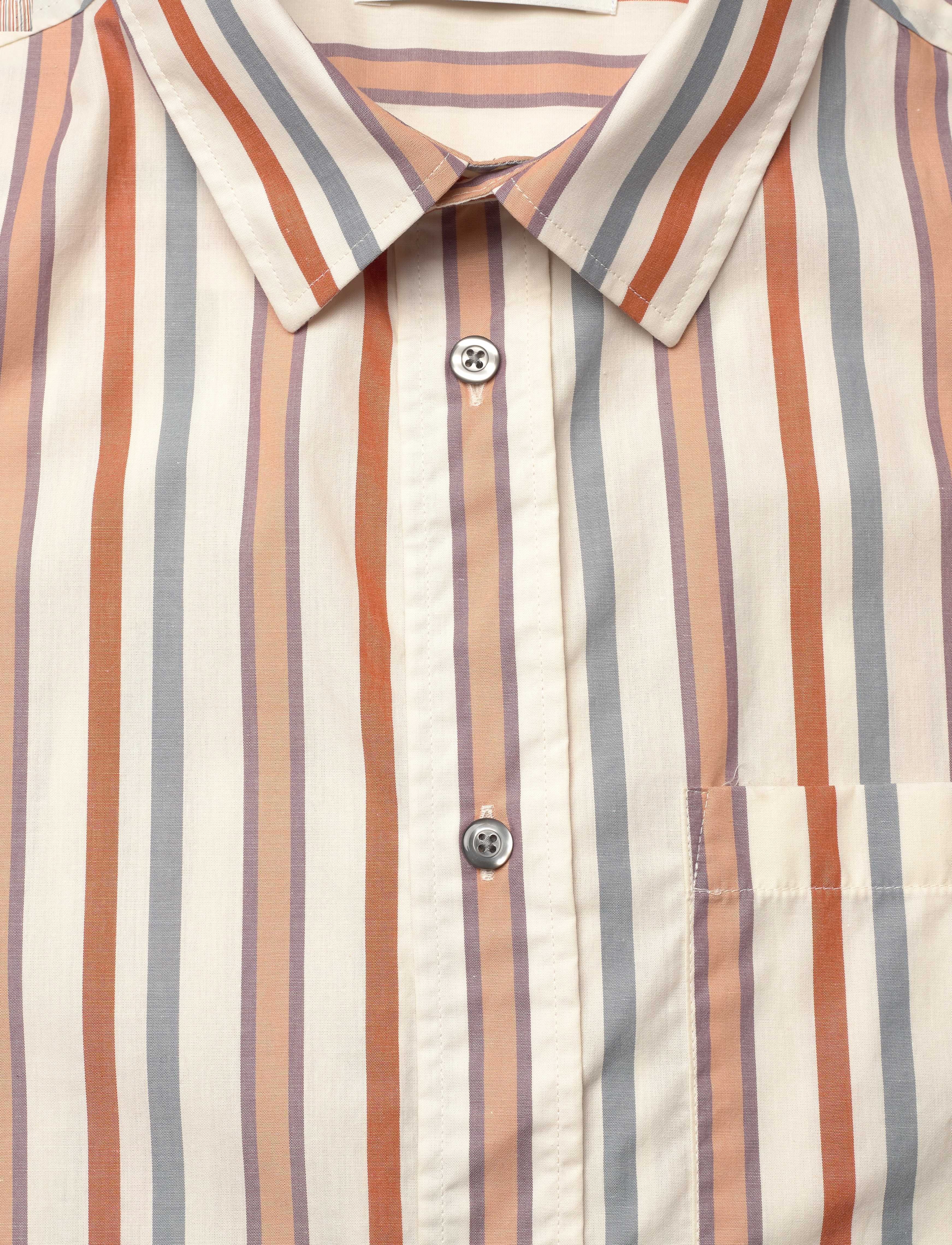 WOOD WOOD - WWNico shirt stripe - raidalliset kauluspaidat - silver gray - 5