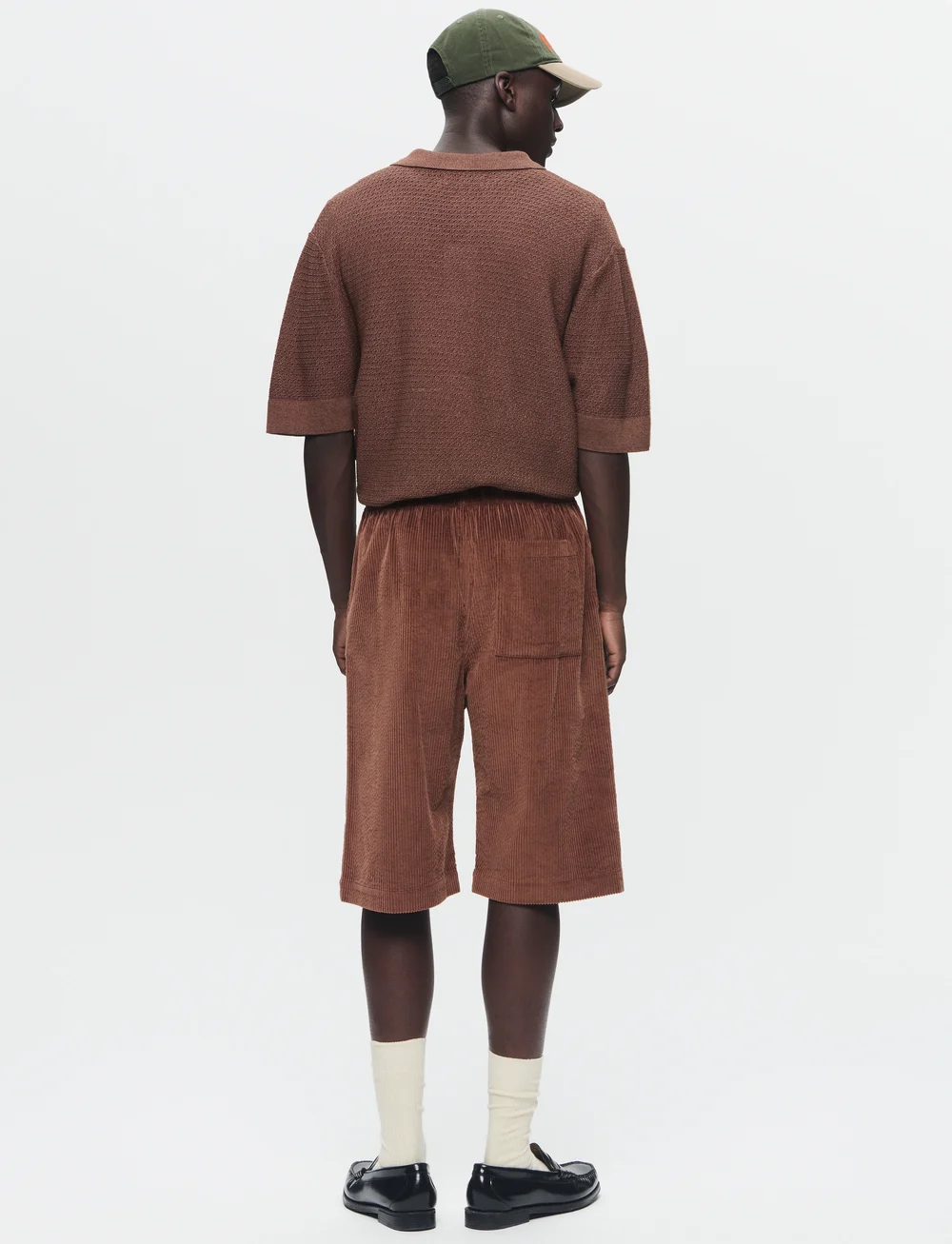 WOOD WOOD - WWBrett corduroy shorts - casual shorts - potting soil - 3