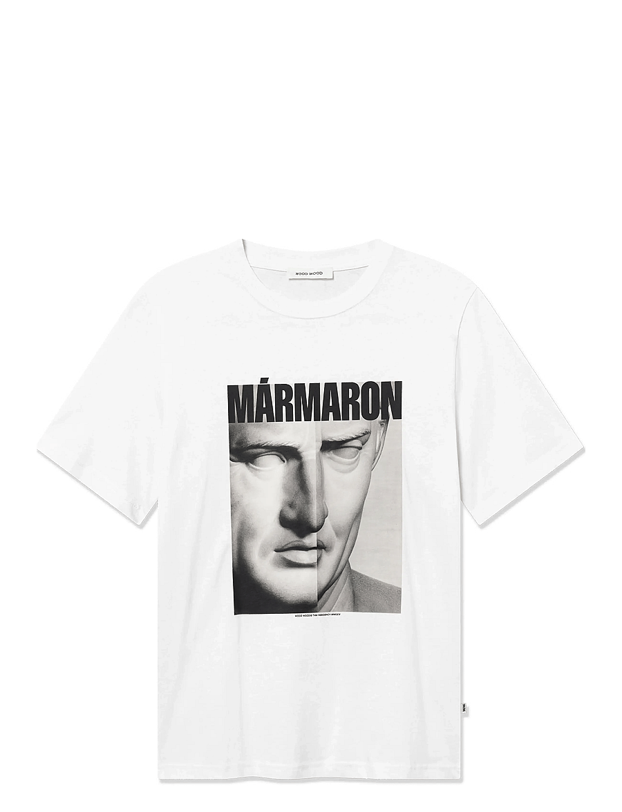 WOOD WOOD - WWBobby Marmaron - korte mouwen - bright white - 1