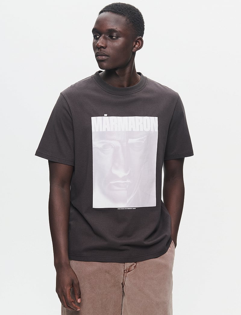 WOOD WOOD - WWBobby Marmaron - kurzärmelig - licorice - 0