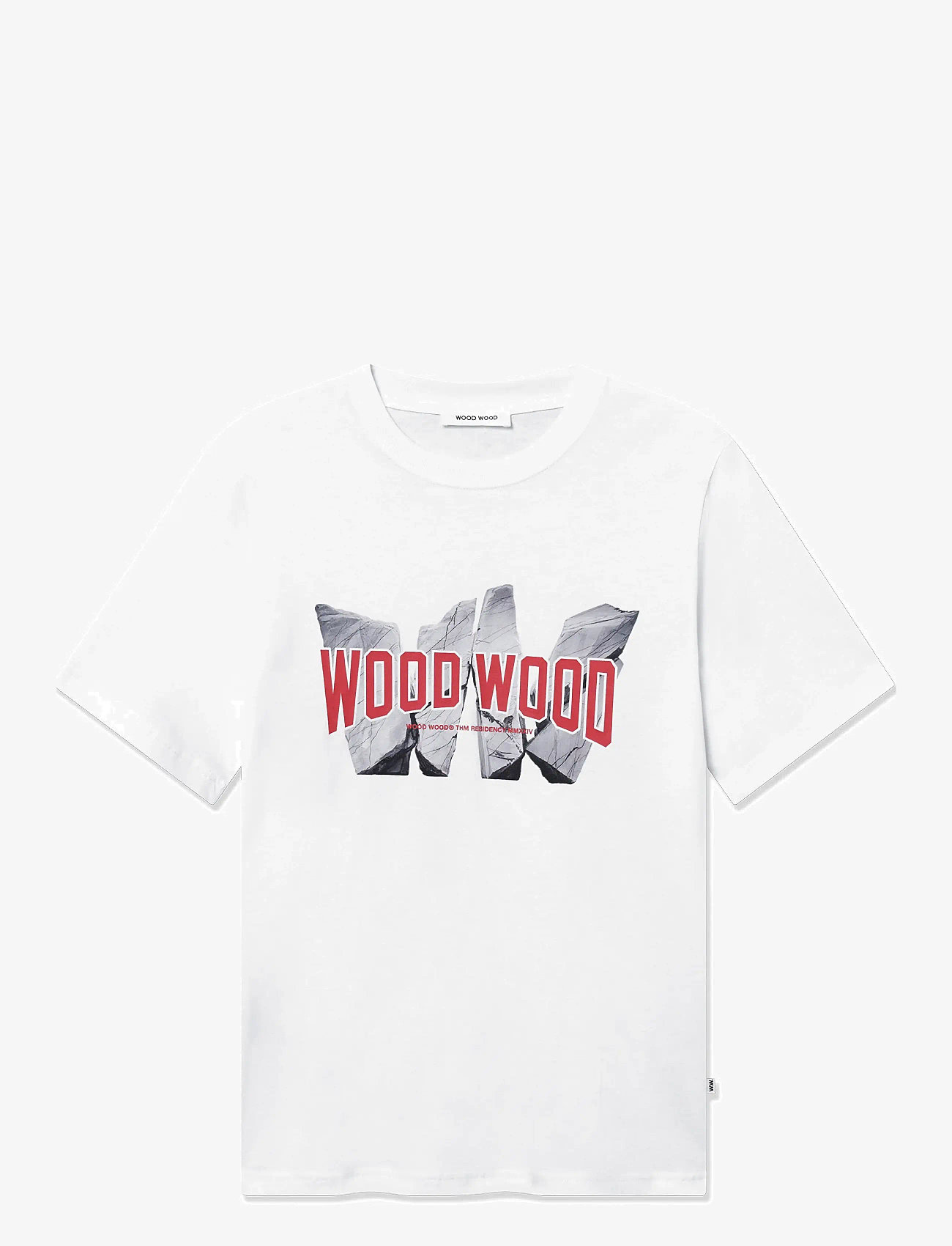 WOOD WOOD - WWBobby Archrock - kurzärmelig - bright white - 1
