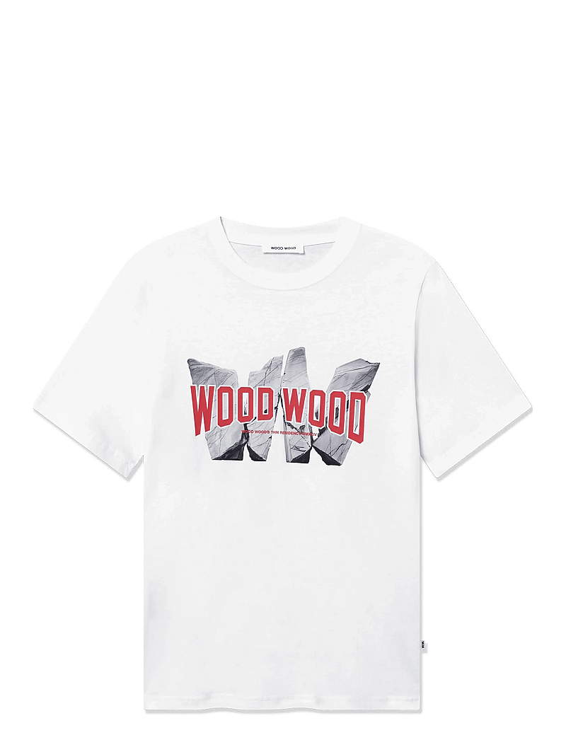 WOOD WOOD - WWBobby Archrock - kurzärmelig - bright white - 1