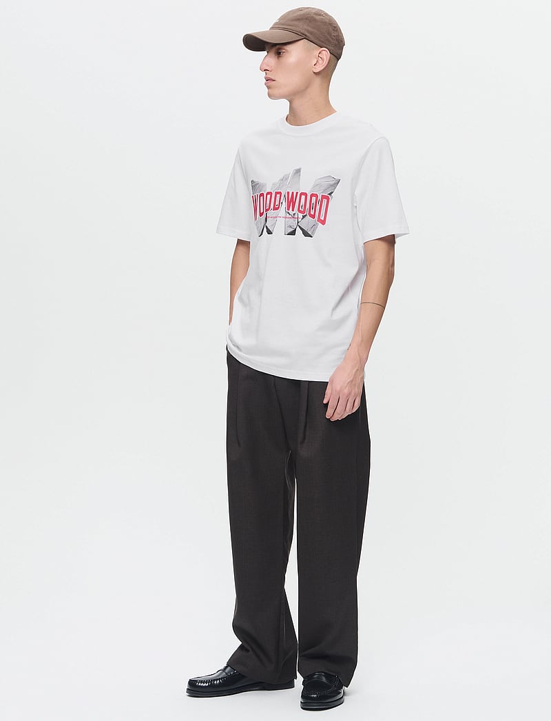 WOOD WOOD - WWBobby Archrock - kurzärmelig - bright white - 2