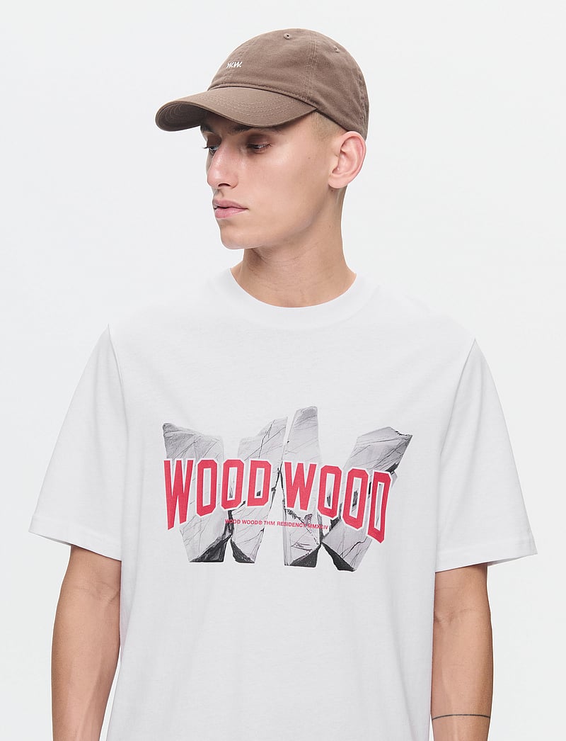 WOOD WOOD - WWBobby Archrock - kurzärmelig - bright white - 5